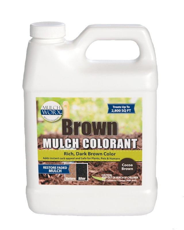 Sanco Mulch Worx Landscape Mulch Colorant (Brown, 32 fl oz) 17l3s