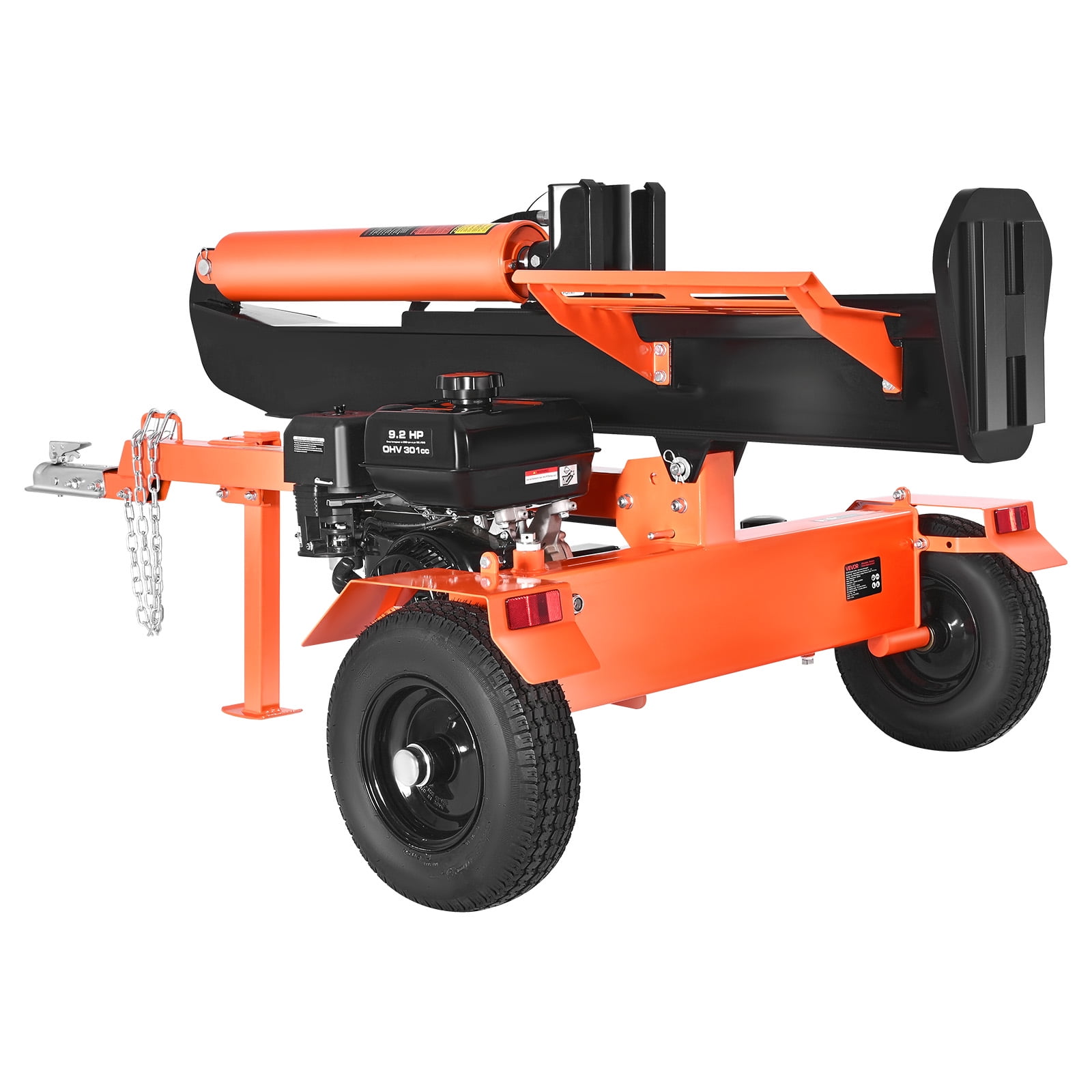VEVOR 30 Ton Log Splitter, Gas Powered Wood Splitting Machine with 306cc Engine, Vertical & Horizontal Operation (Black, 24 in Max Log Capacity) pwvwp