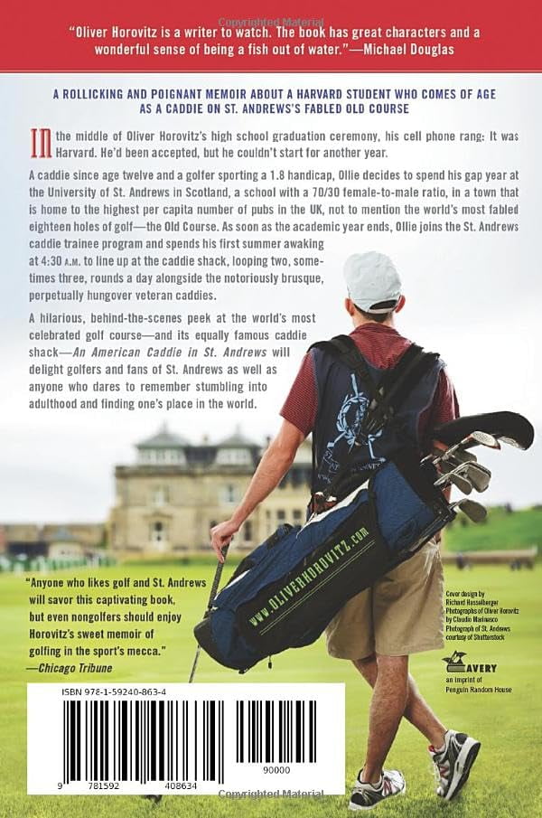 Oliver Horovitz An American Caddie in St. Andrews: Growing Up, Girls, and Looping on the Old Course (Paperback) j6dl7