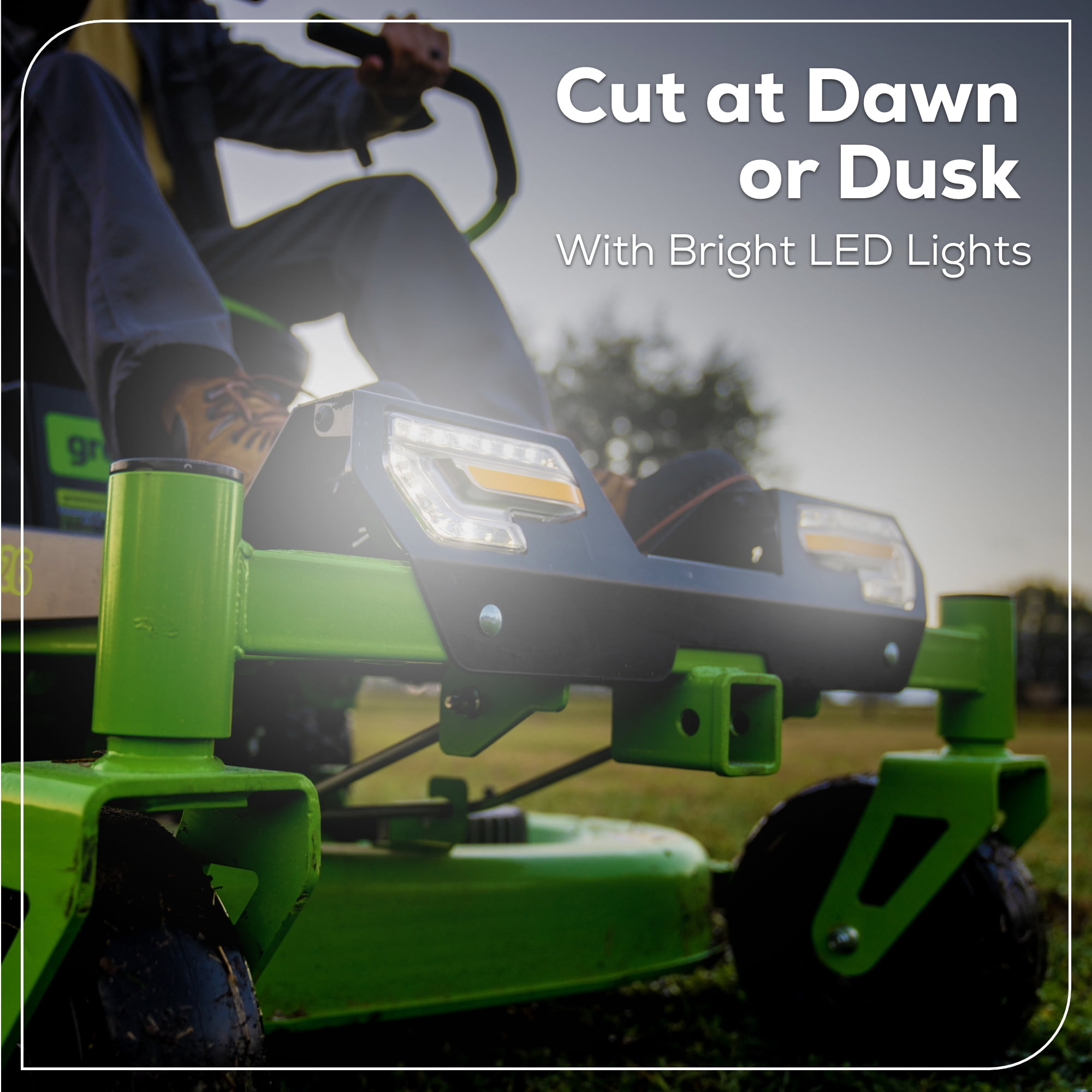 Greenworks 60V 42 in. Cordless Crossover-Z Zero Turn Riding Lawn Mower (6 Batteries, 1 Charger) v0zhx
