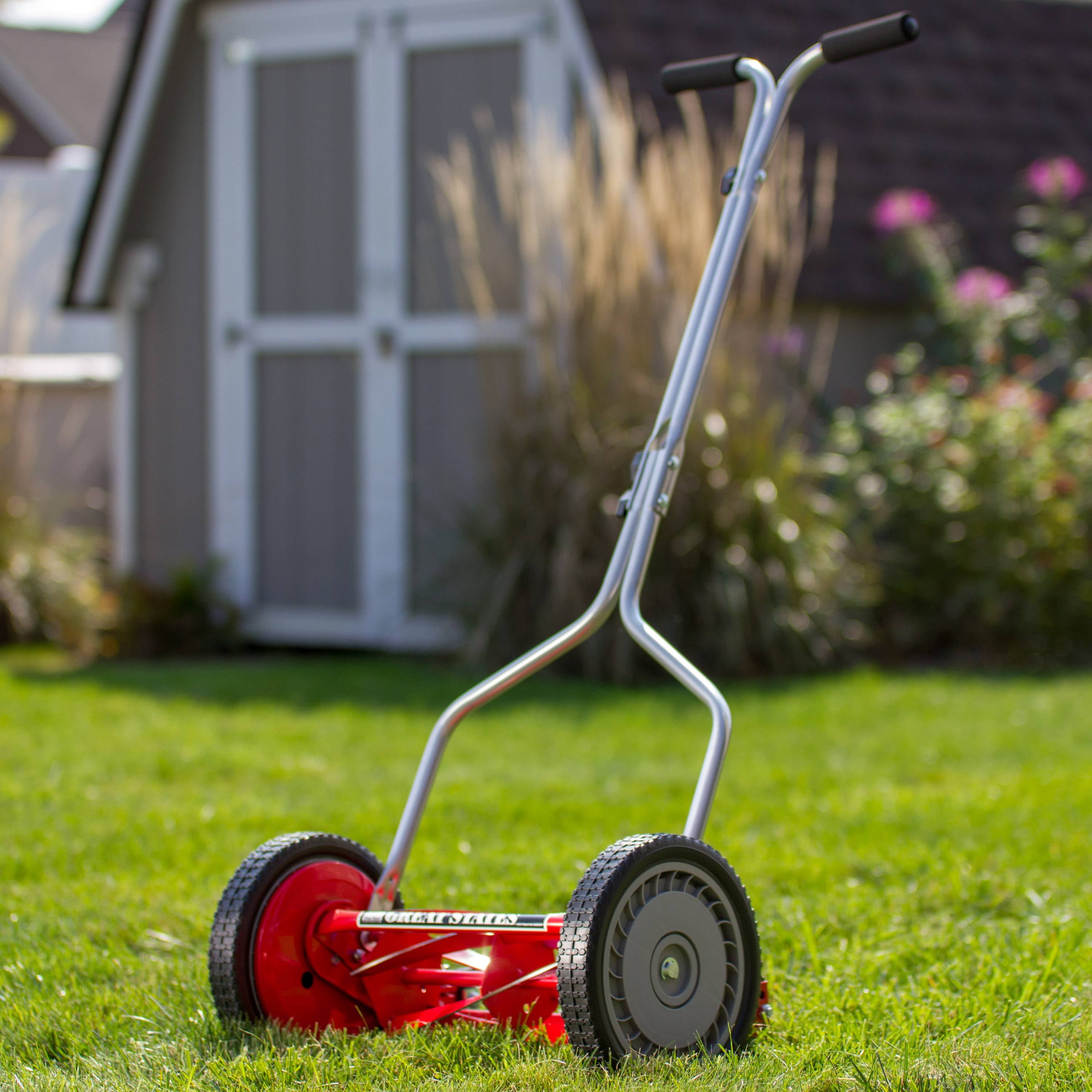 Great States 14 Inch 5-Blade Reel Lawn Mower (Red, 14 in) xcin5