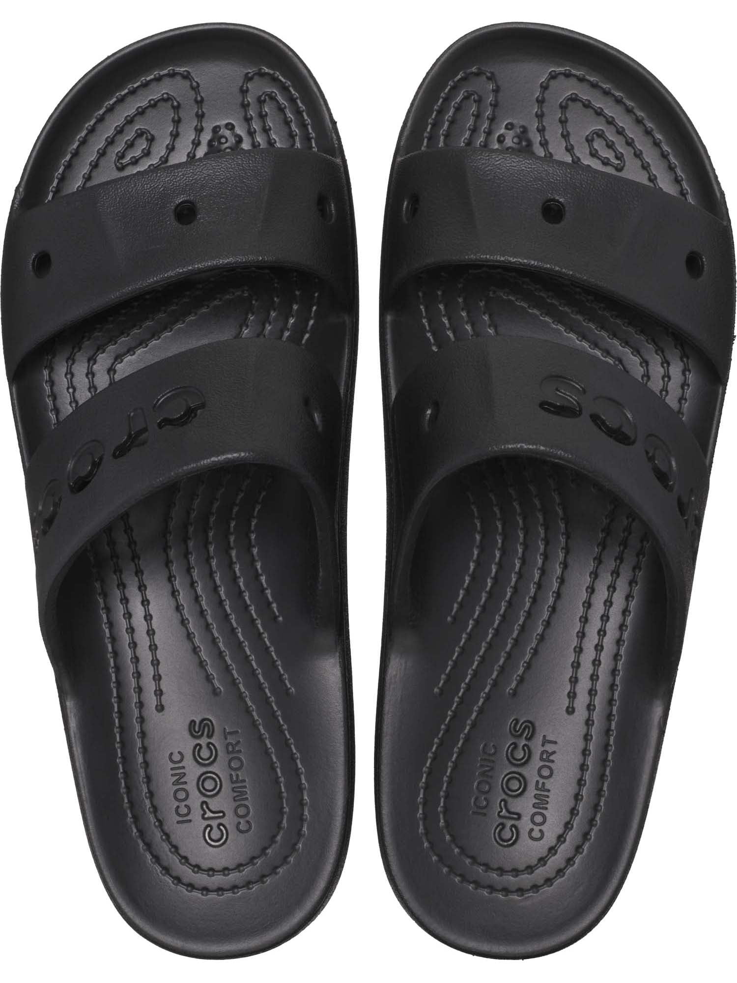 Crocs Baya Platform Slide Sandals Lightweight Comfortable Slip-on Footwear (Black, 8 US) c32ag