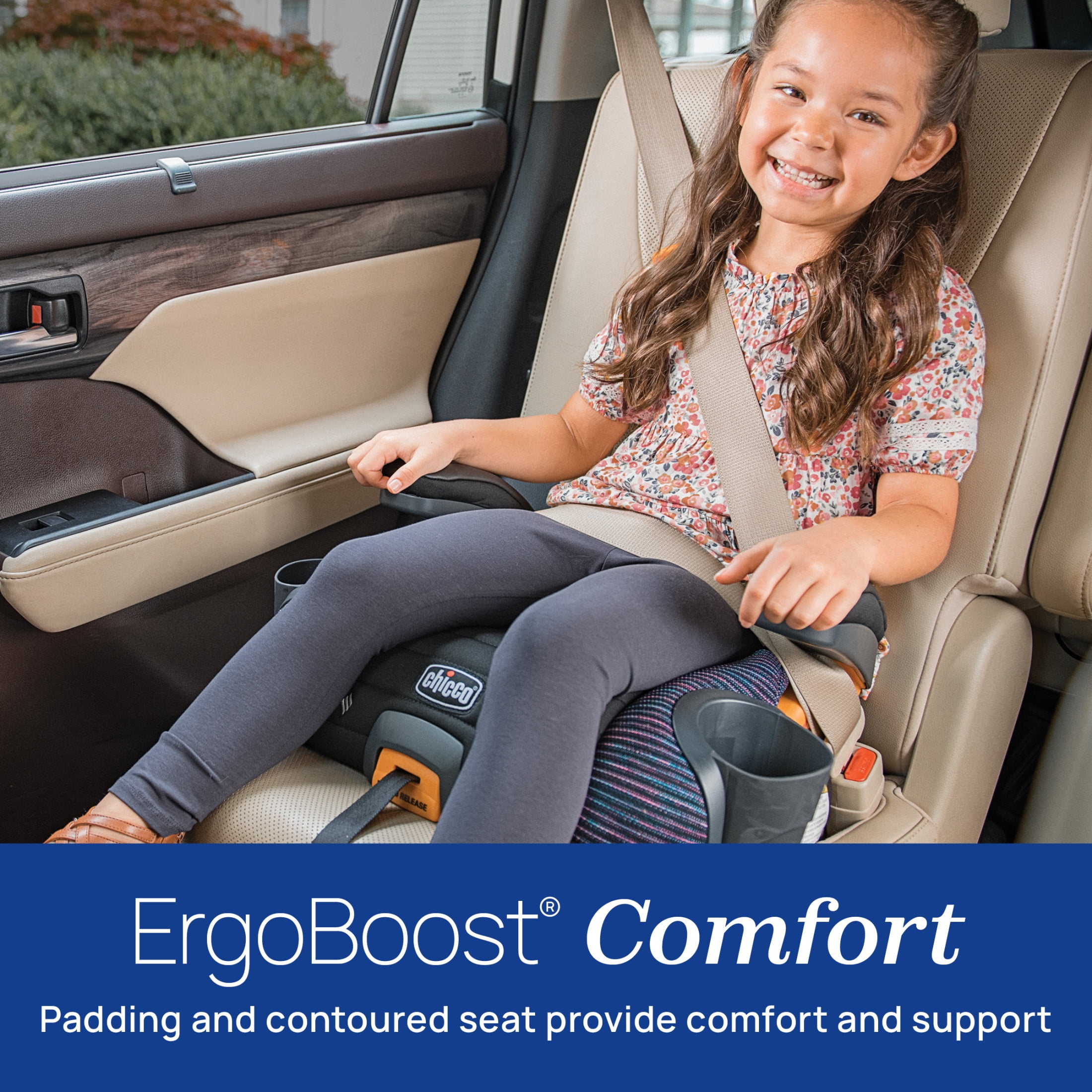 Chicco GoFit ClearTex Plus Backless Belt-Positioning Booster Car Seat (Static Black) g0thy