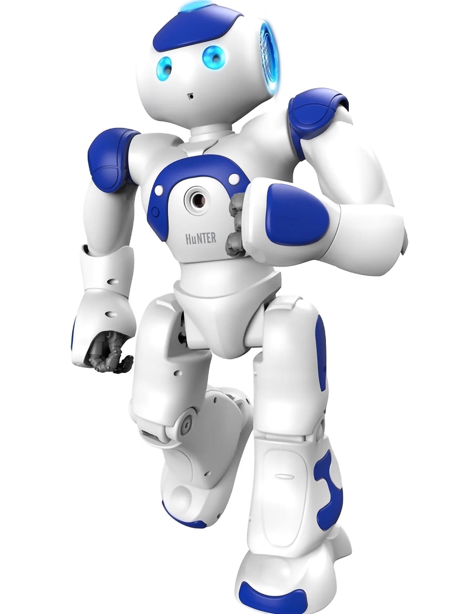 BABYLTRL Smart Remote Control Robot Toy, Interactive Programmable Robot with Voice and App Control (Blue, 19 in) hskco