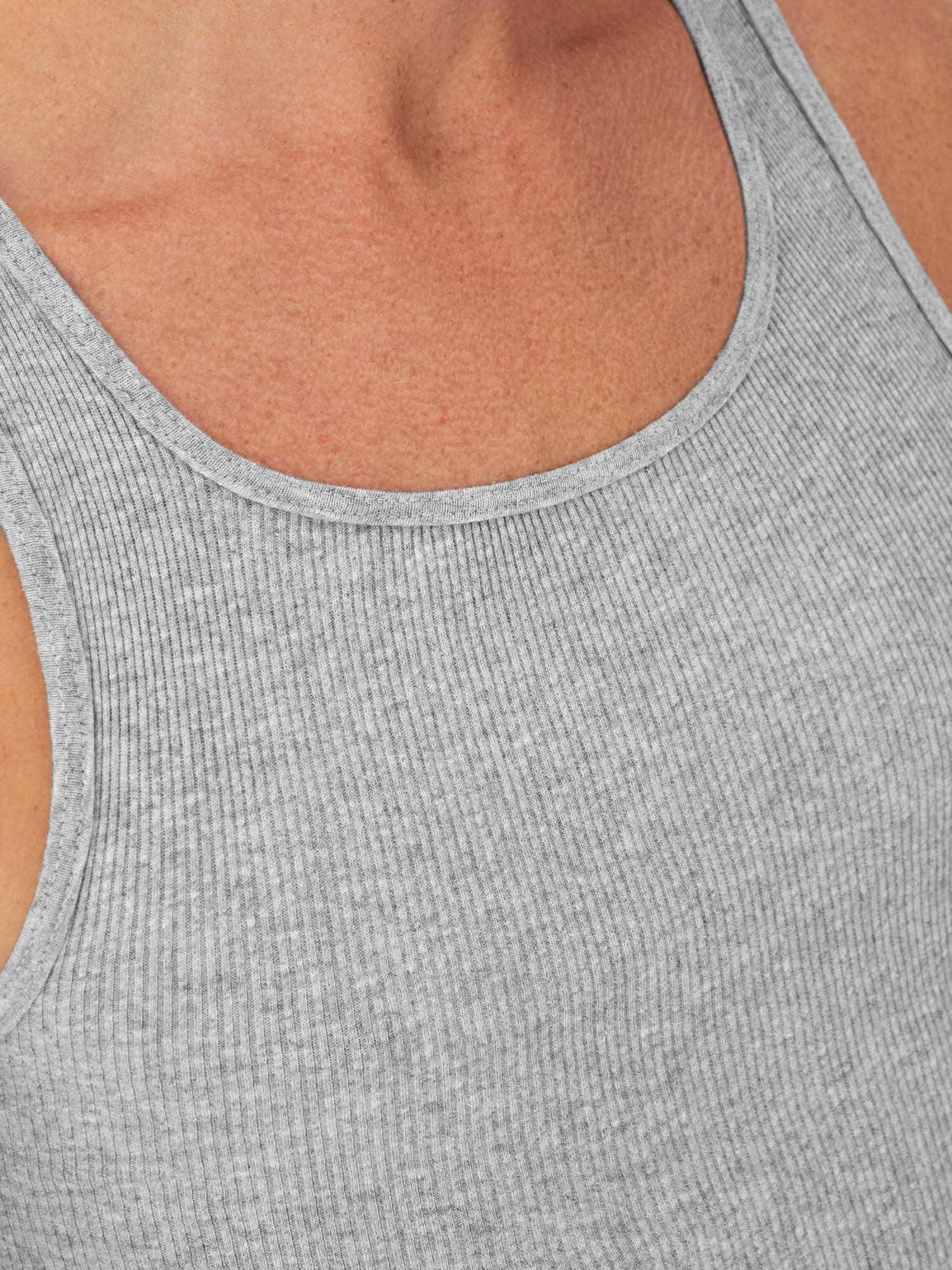 Hanes Men's Moisture-Wicking Cotton Tank Undershirt (Black, S, 2-Pack) v6sod