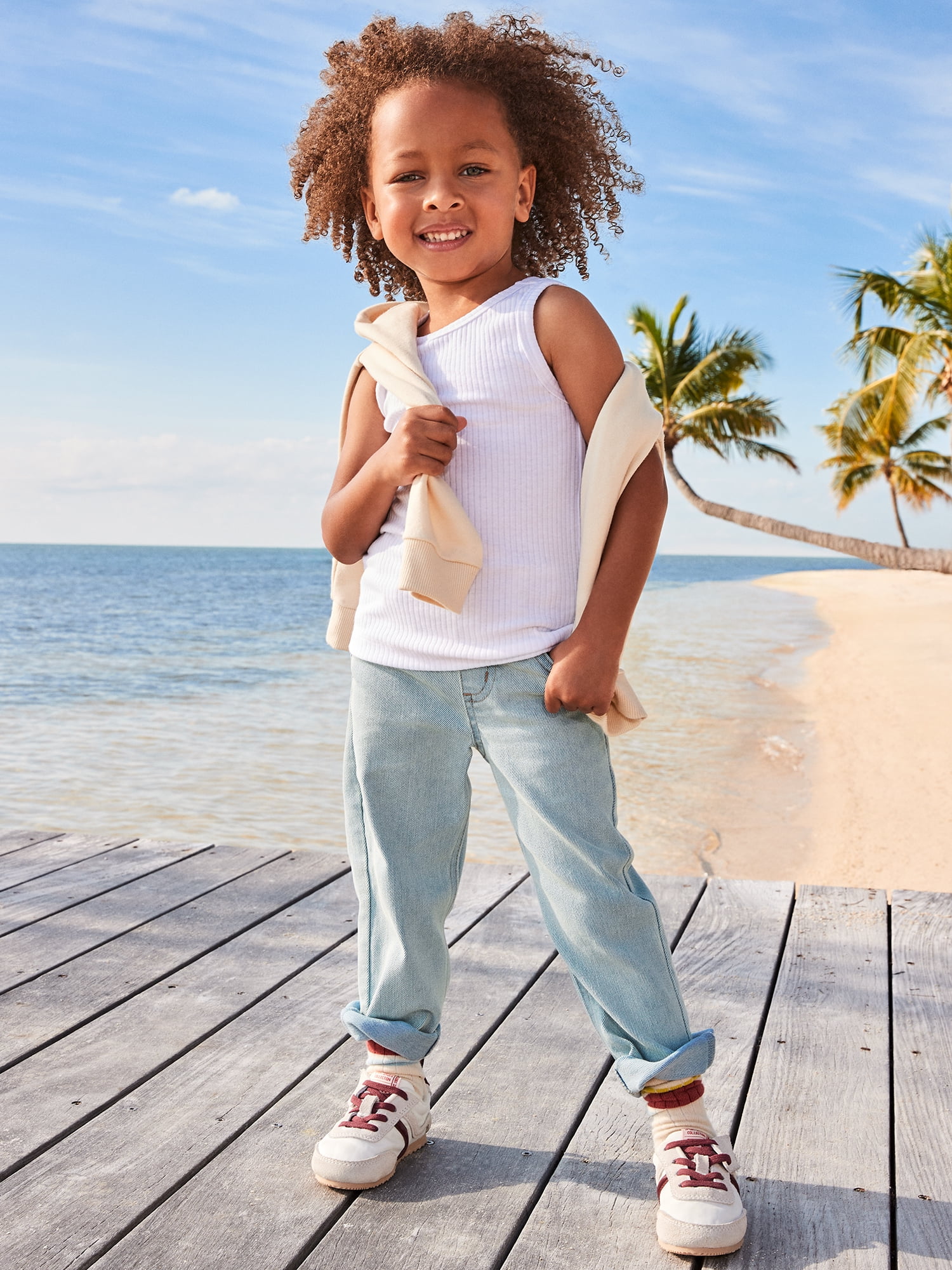 Garanimals Straight-Leg Denim Jeans for Newborns, Babies, and Toddlers (Grey, 0-6T) dwnkp