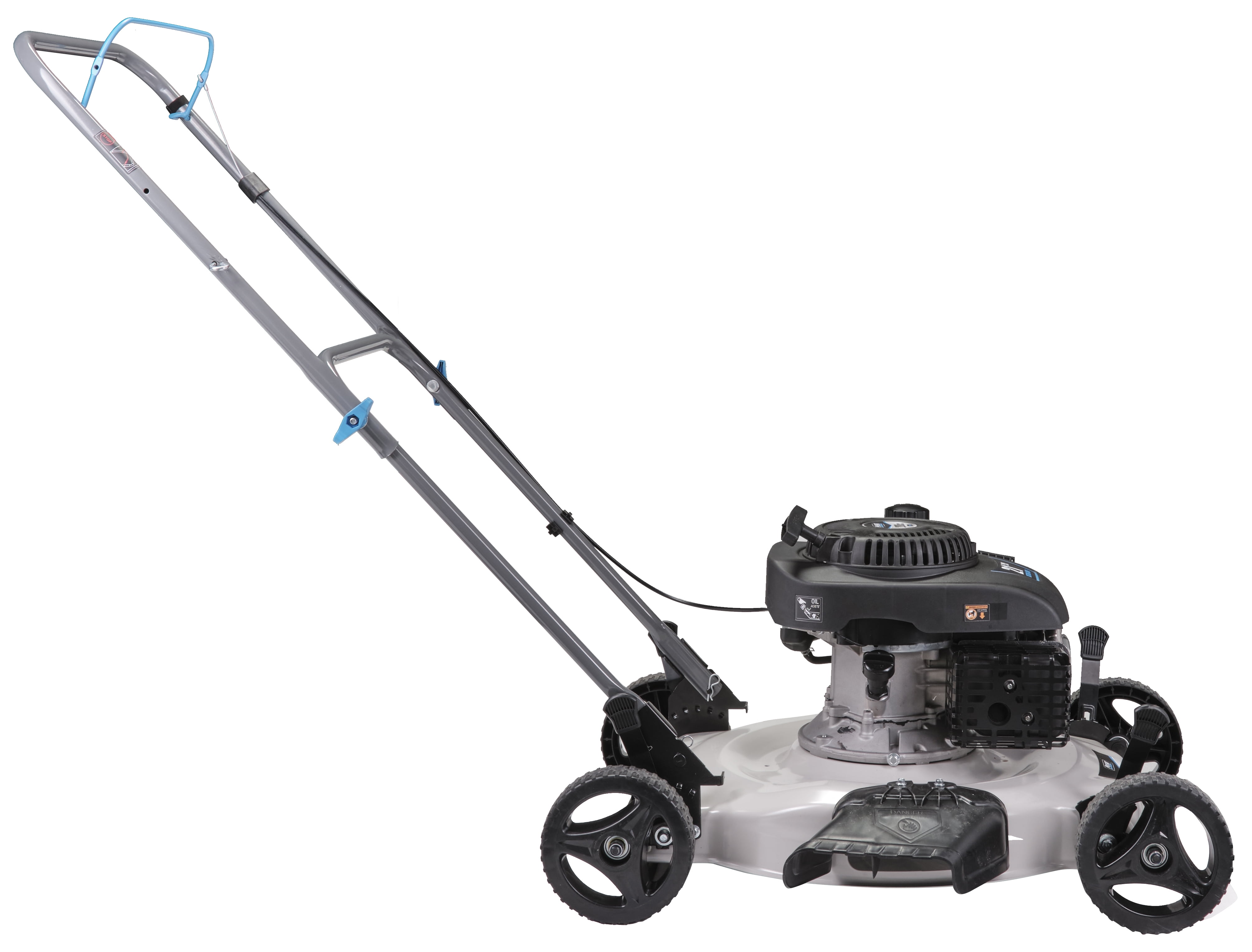 Pulsar 21 in Gas Push Lawn Mower with 200cc OHV Engine and Side Discharge (White, 21 in) nxful