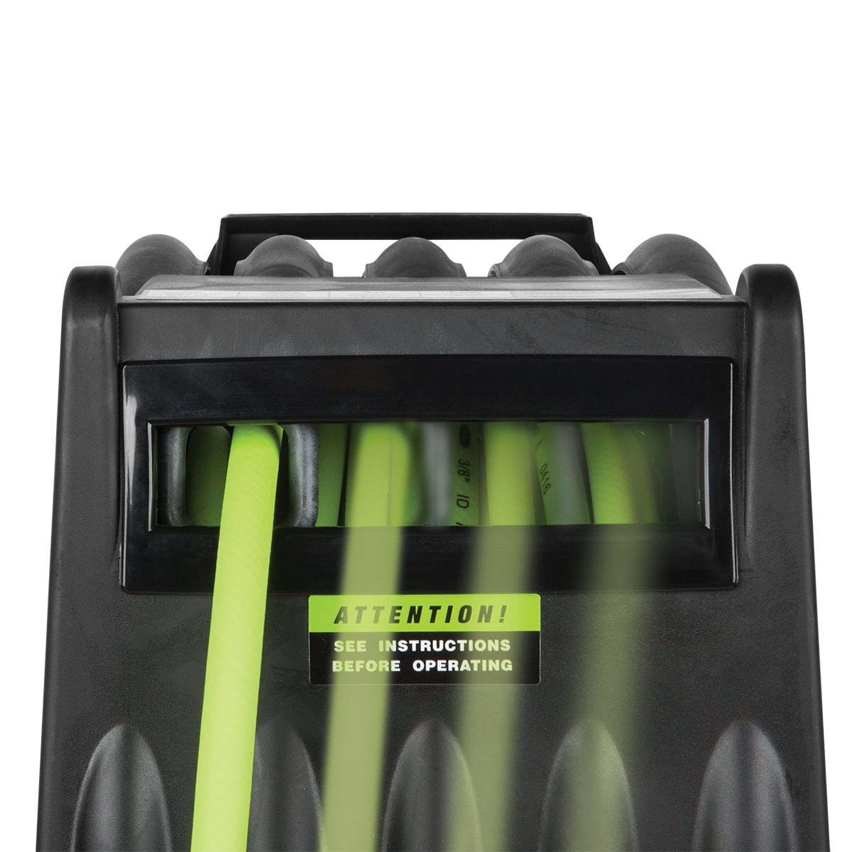 Flexzilla Pro Retractable Air Hose Reel with Levelwind Technology (ZillaGreen, 3/8 in x 75 ft) 46eaz