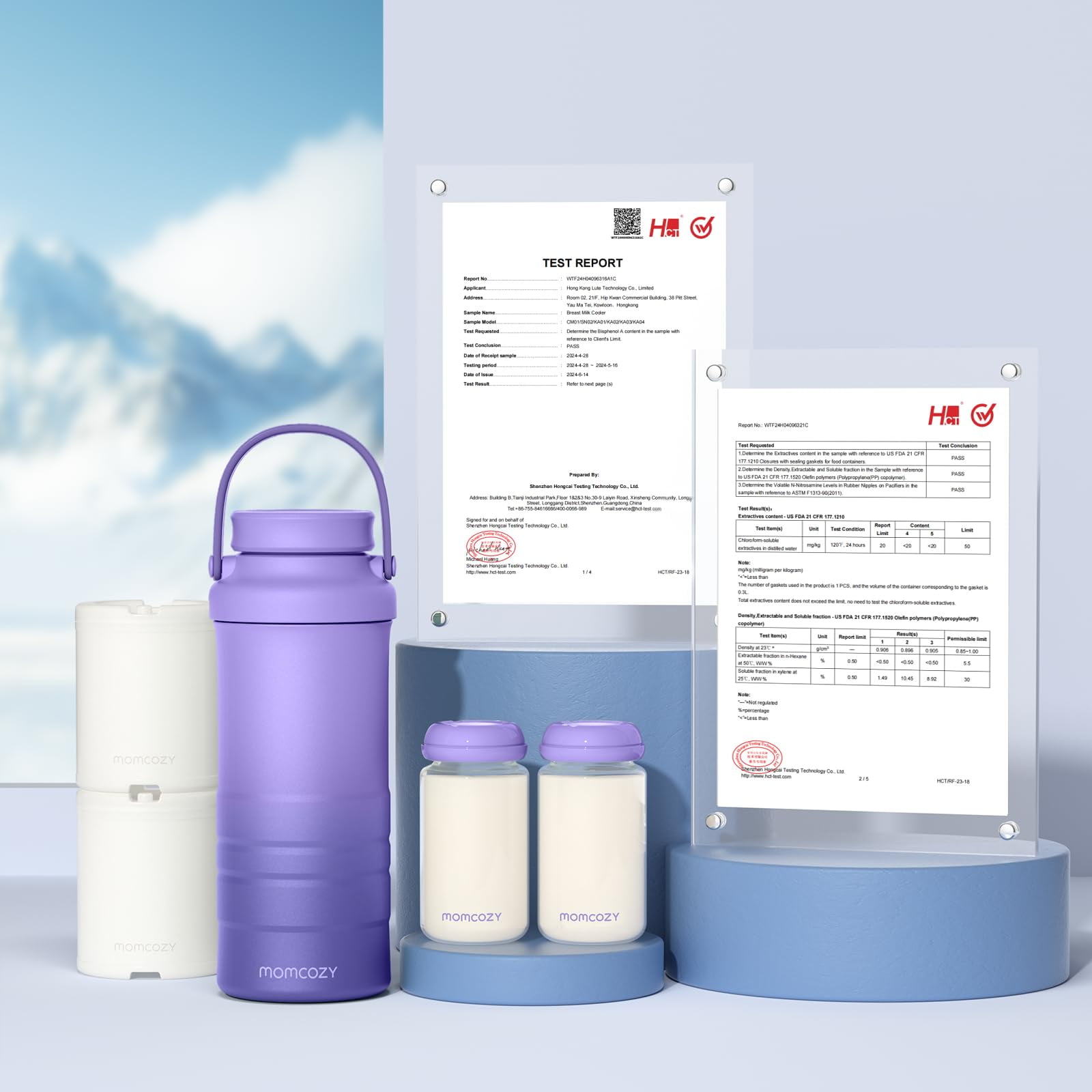 Momcozy Breast Milk Cooler Bag with 360-Degree Cooling Technology (22 oz) hylfu