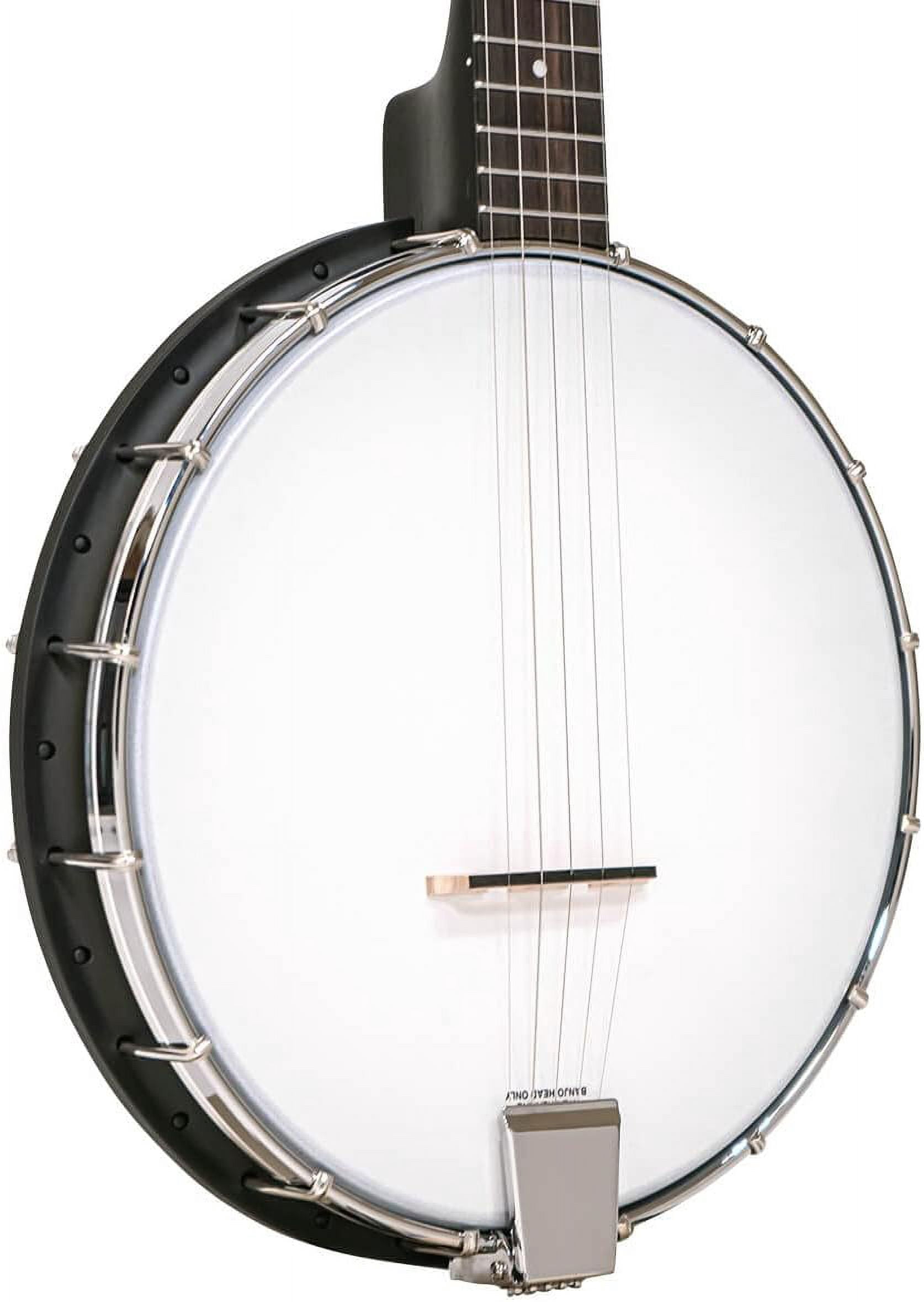 Gold Tone AC-1 Long Neck 5-String Openback Banjo (Matte Black, Standard Size) 4na9t