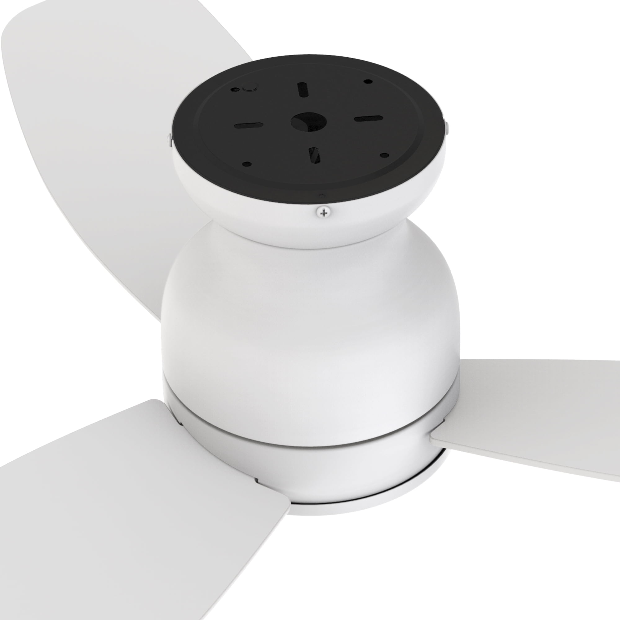Smaair 48 in Low Profile Indoor Flush Mount Ceiling Fan with Remote Control (No Lights, 10-Speed) c2m94