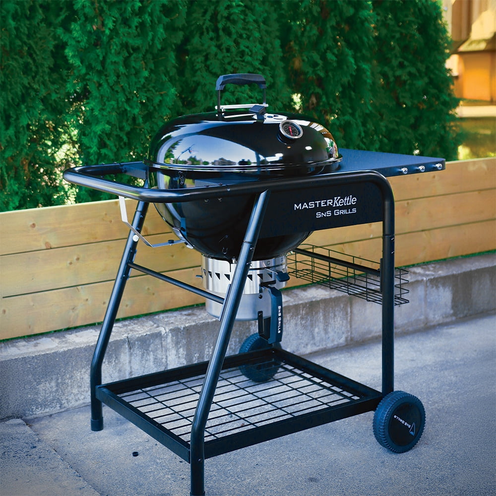 SnS Grills MasterKettle 22 in Charcoal Grill and Smoker (Black, 22 in) cwkw4