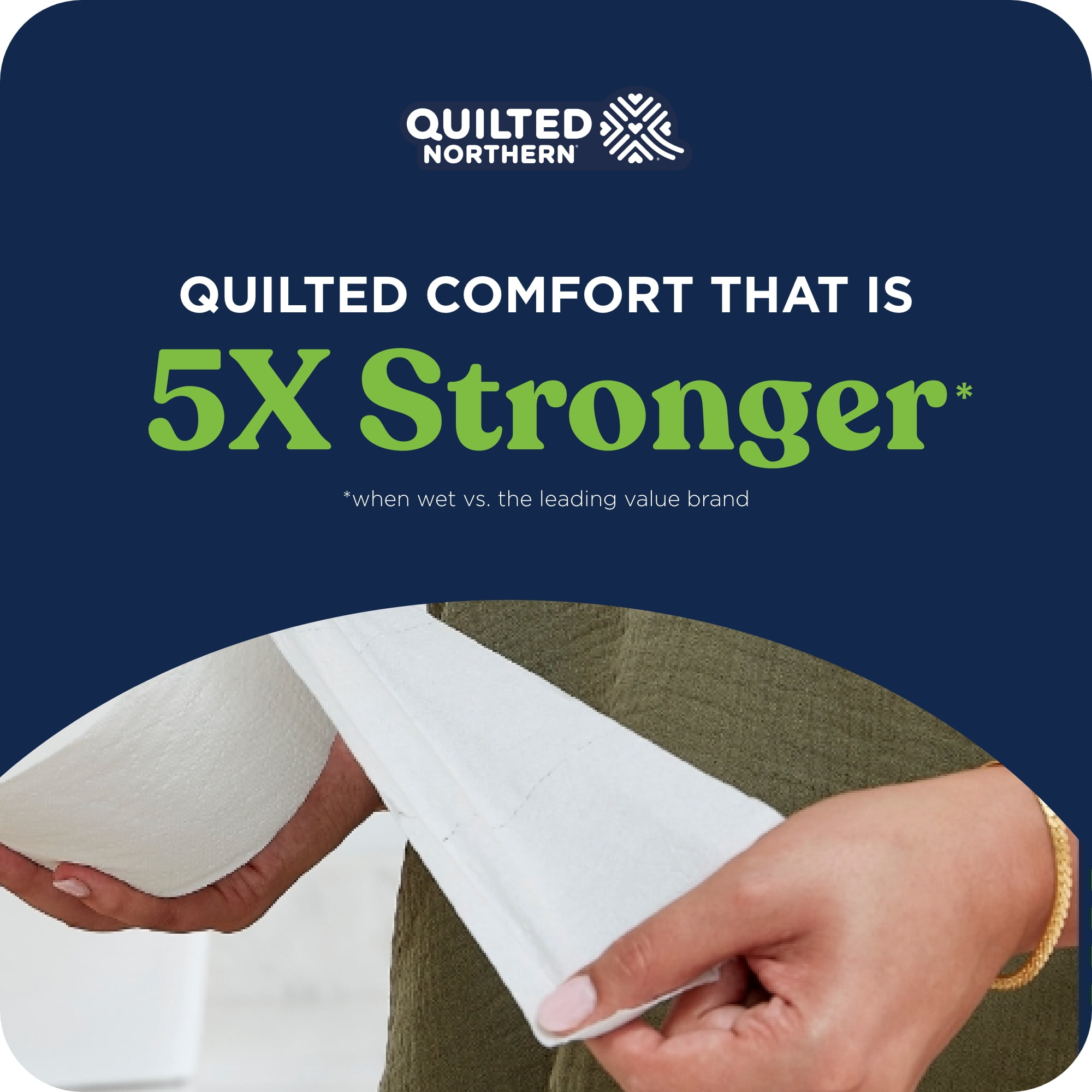 Quilted Northern Ultra Soft & Strong 2-Ply Toilet Paper (White, 12 Mega Rolls) 0wvwu