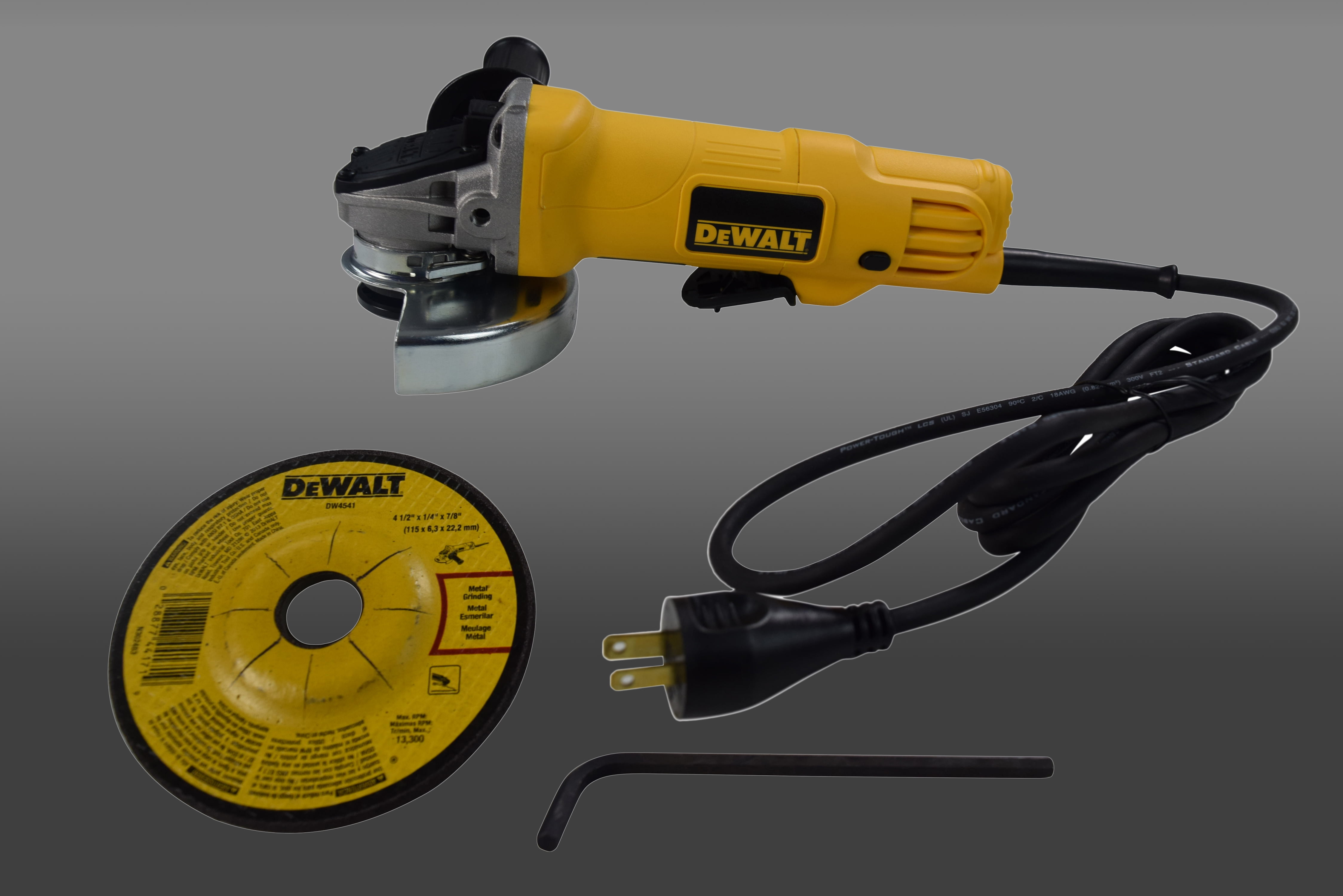 DEWALT 4-1/2 in Small Angle Grinder with Paddle Switch (7-Amp, Yellow) 3vd7r