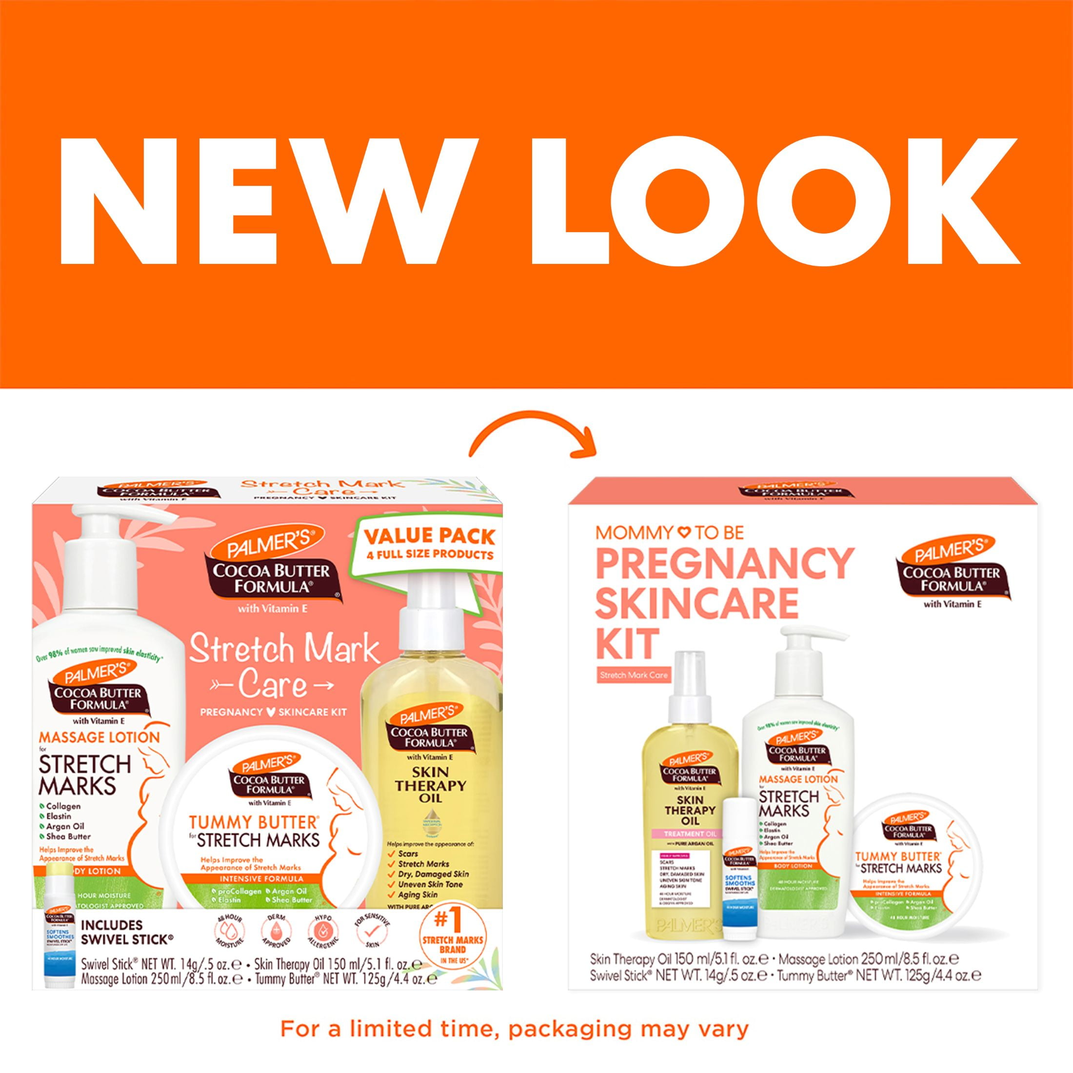 Palmer's Cocoa Butter Pre-Natal Care Kit for Stretch Marks and Dry Skin (3 Piece Set) yjirv