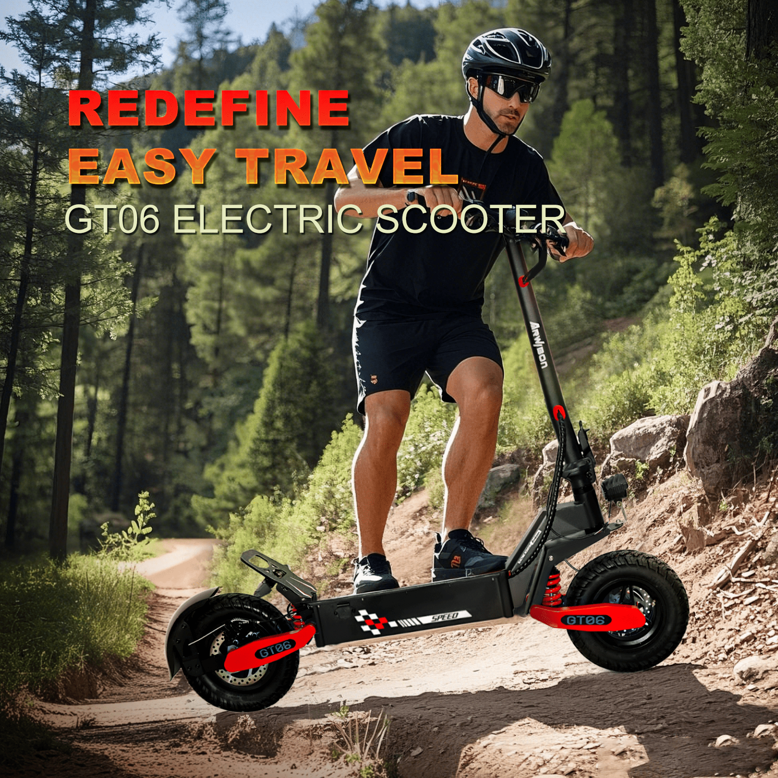 EOEOTWO Electric Scooter for Adults, 1200W Motor, 30 MPH, 40-Mile Range, Foldable All-Terrain Commuter (Red, 330 lb Capacity) v6ns4
