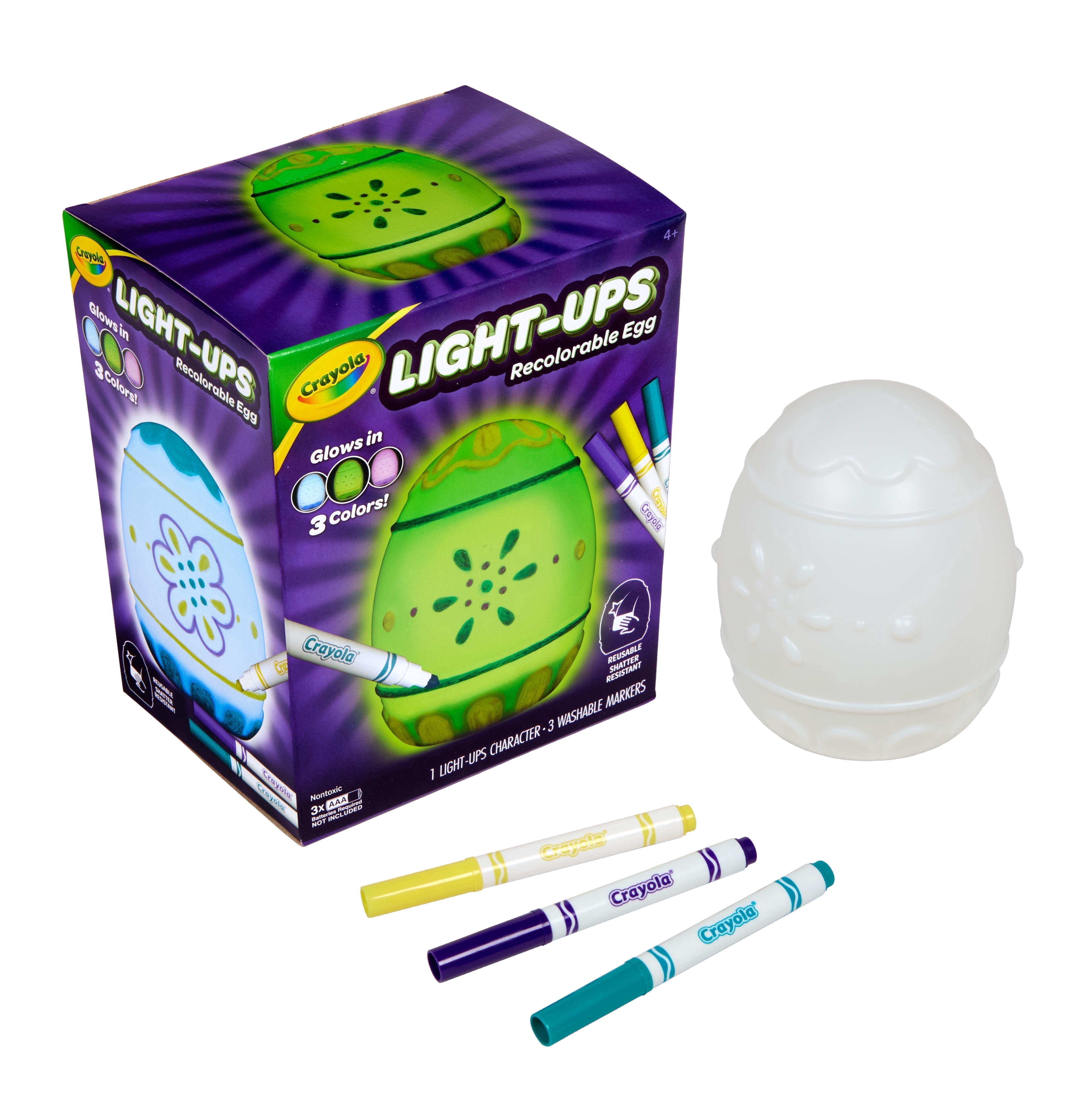 Crayola Light Ups Egg DIY Decorating Art Set (Multi-Color, 1 Pack) scl12