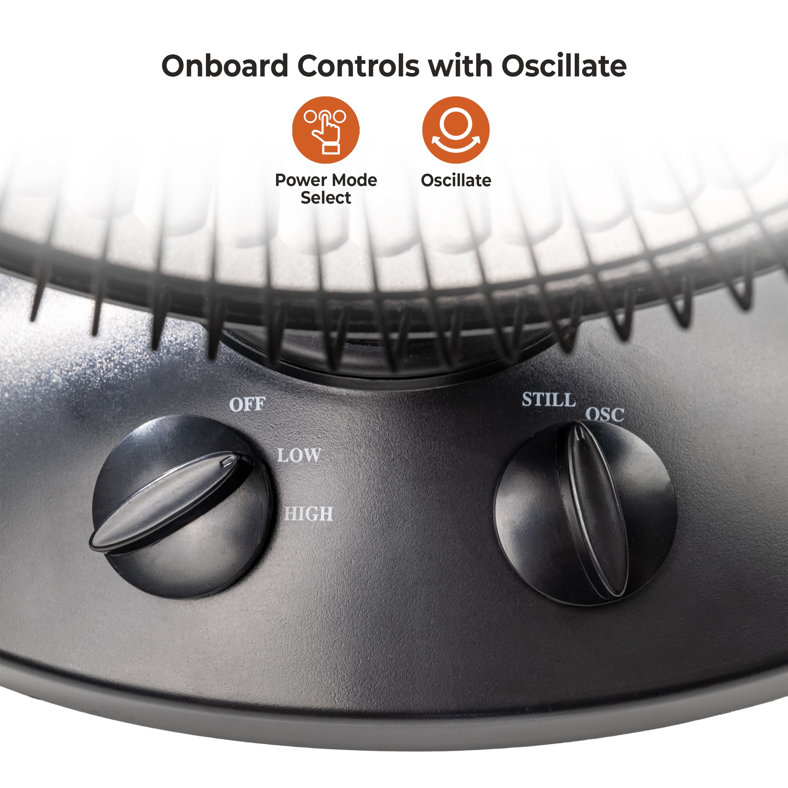 Comfort Zone Parabolic Oscillating Dish Space Heater (Black, 19 in Height) fgpmx