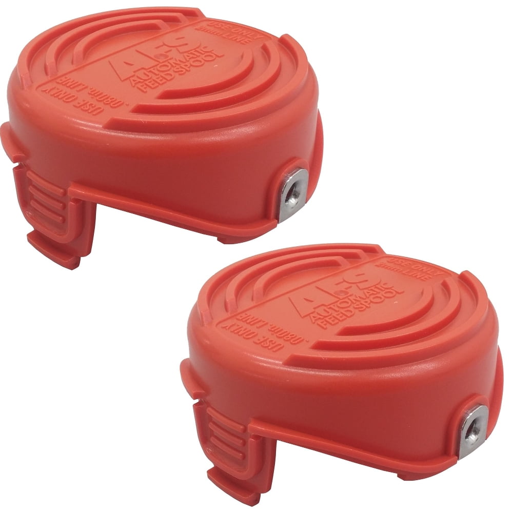 BLACK+DECKER Spool Cap Replacement Part for String Trimmers (Black, 2 Pack) i4bfy