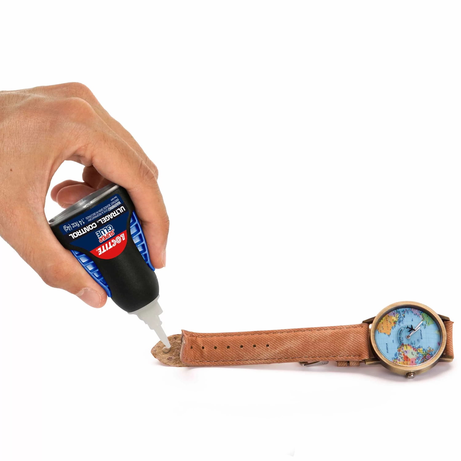 Loctite Super Glue Ultra Gel Control, Rubber Toughened Adhesive for Precision Repairs (Clear, 0.14 fl oz) igy19