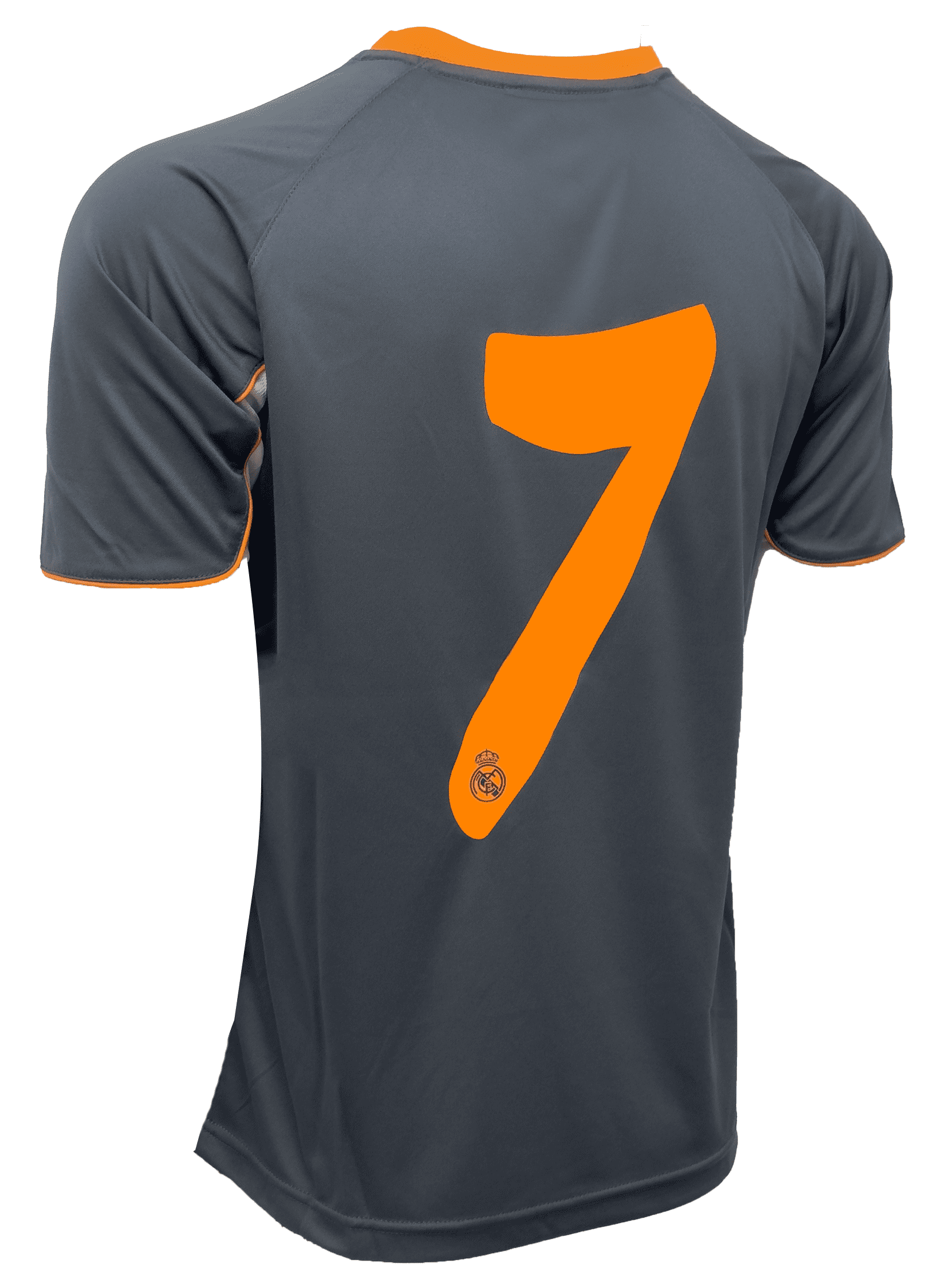 Rhinox Real Madrid #7 Soccer Jersey (Gray/Orange, YM-XL) 1q0xa