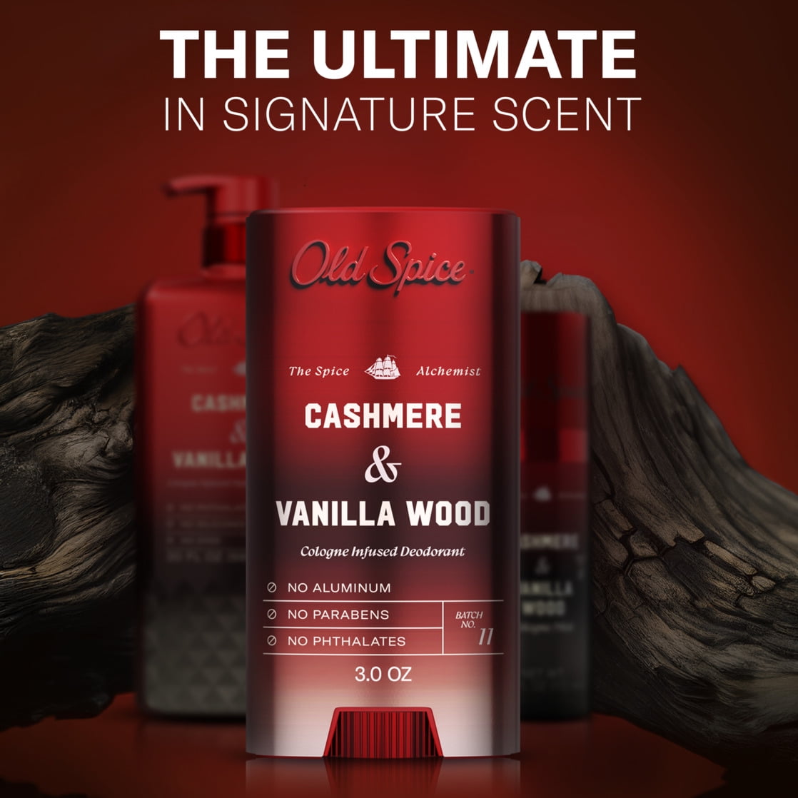 Old Spice Men's Deodorant Spice Alchemist Collection, Cashmere & Vanilla Wood (3 oz) 0hjl7