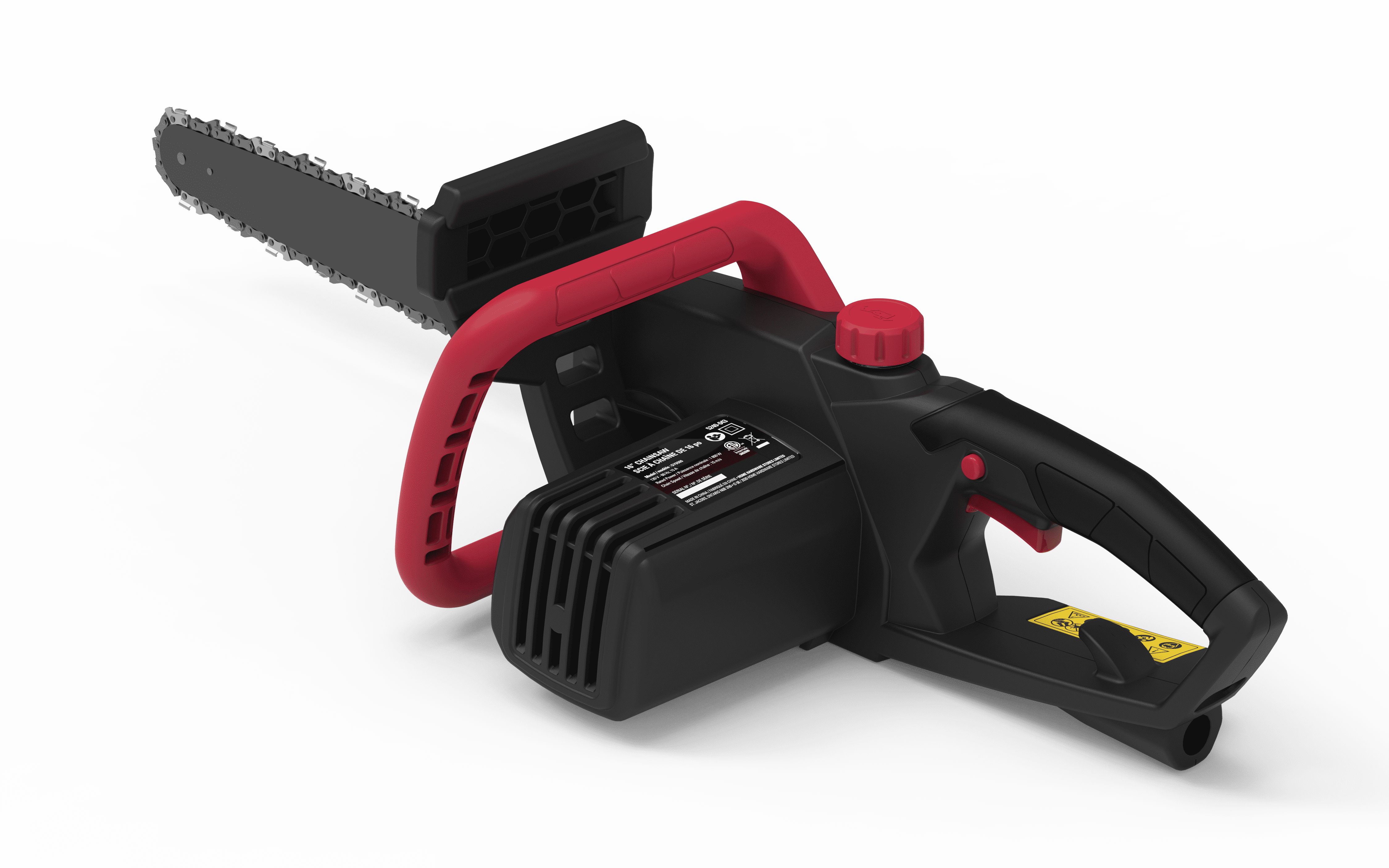 Hyper Tough 16-Inch Electric Chainsaw, 15-Amp Corded Motor, Automatic Oiler, Tool-less Tensioning (16 in) l0mrn