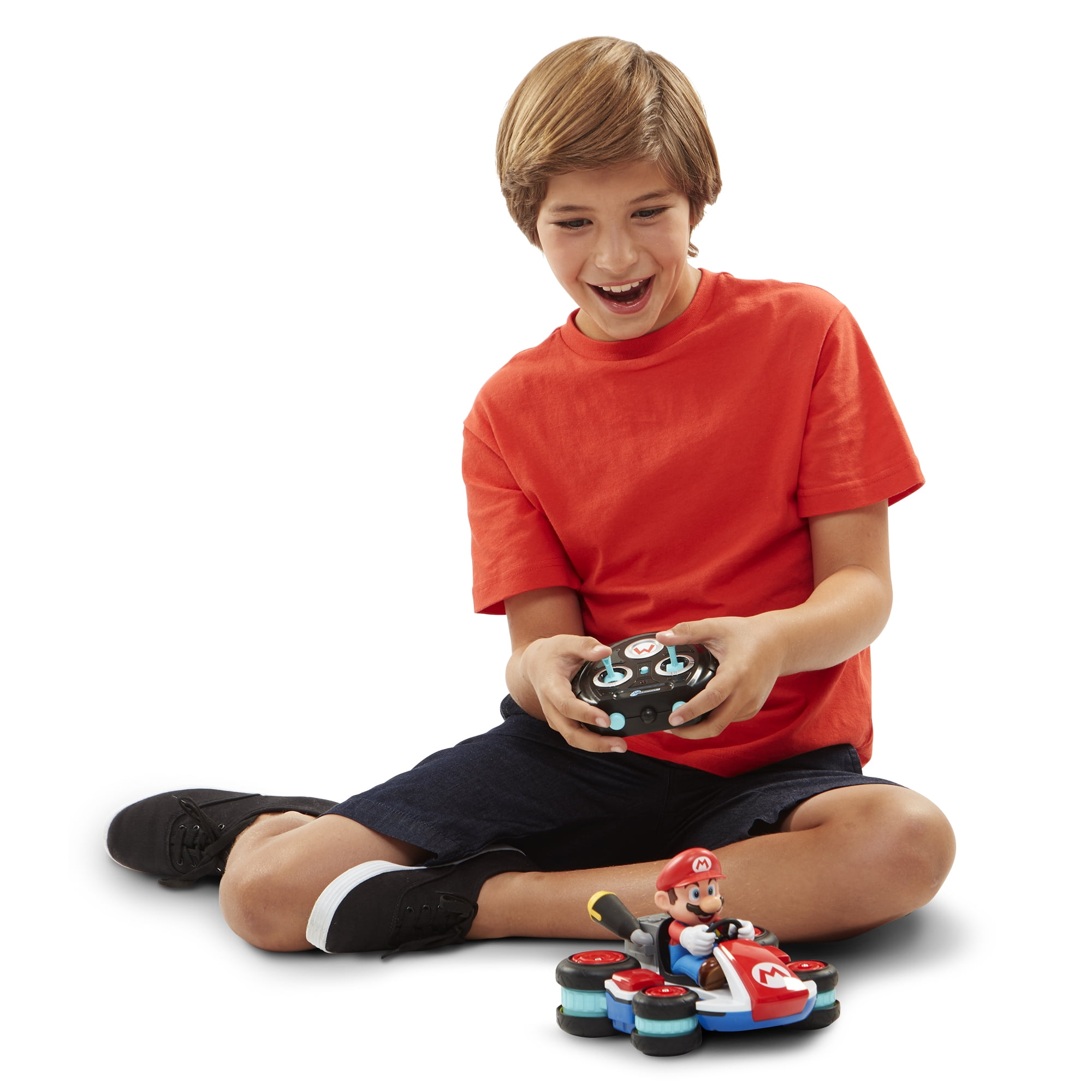 Nintendo Super Mario Radio Control Kart Anti-Gravity RC Vehicle (Red, 100 ft Range) 3kjx4