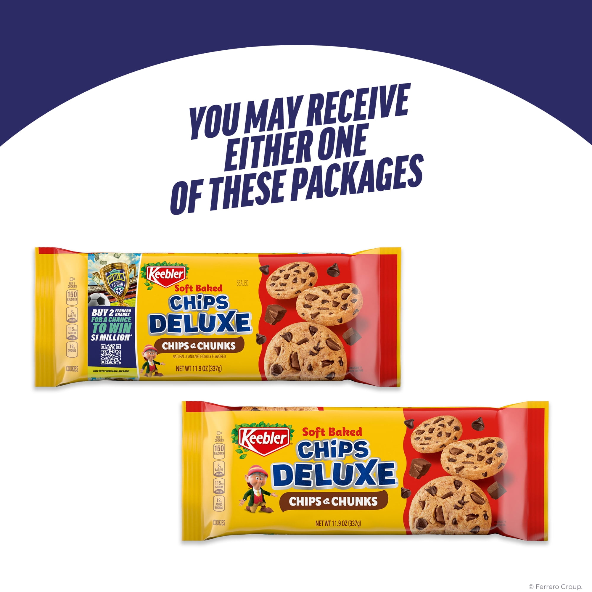 Keebler Soft Baked Chips Deluxe Chocolate Cookies (Chocolate Chip, 11.9 oz) wnv7h