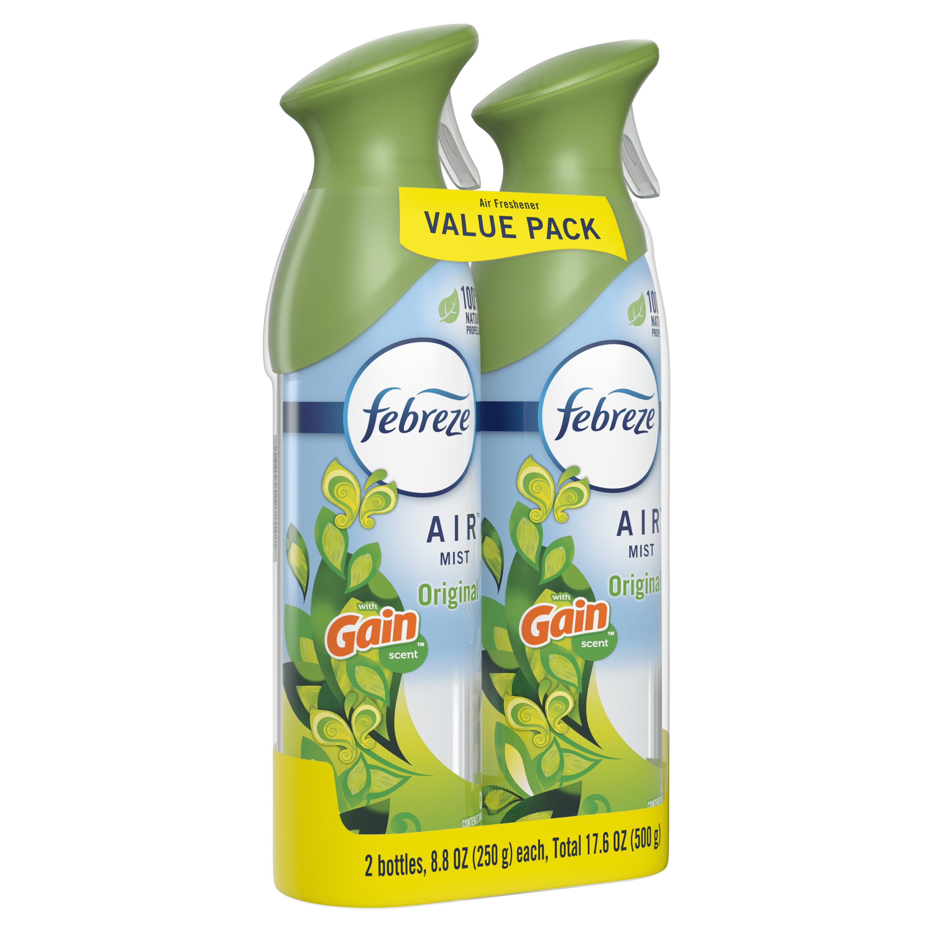 Febreze Air Freshener Spray, Odor-Fighting Room Mist, Gain Original Scent (8.8 oz, 2 Count) 8hcy1