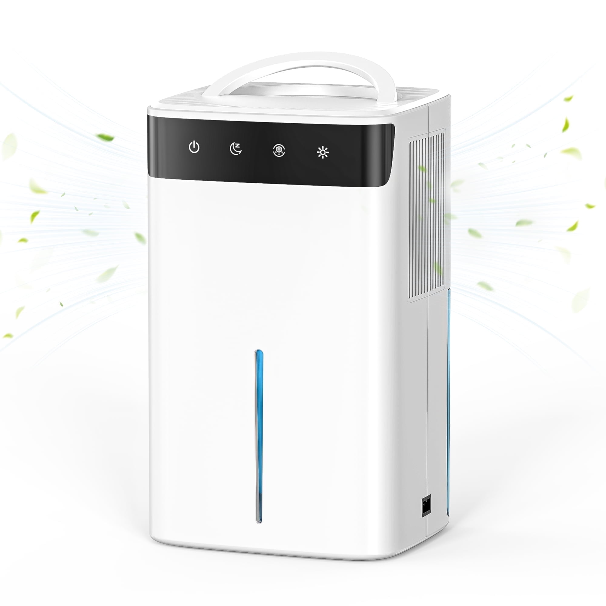 Aootek Electric Dehumidifier for Home, Ultra Quiet Portable Moisture Remover with LED Light (White, 100 fl oz) pmkxr
