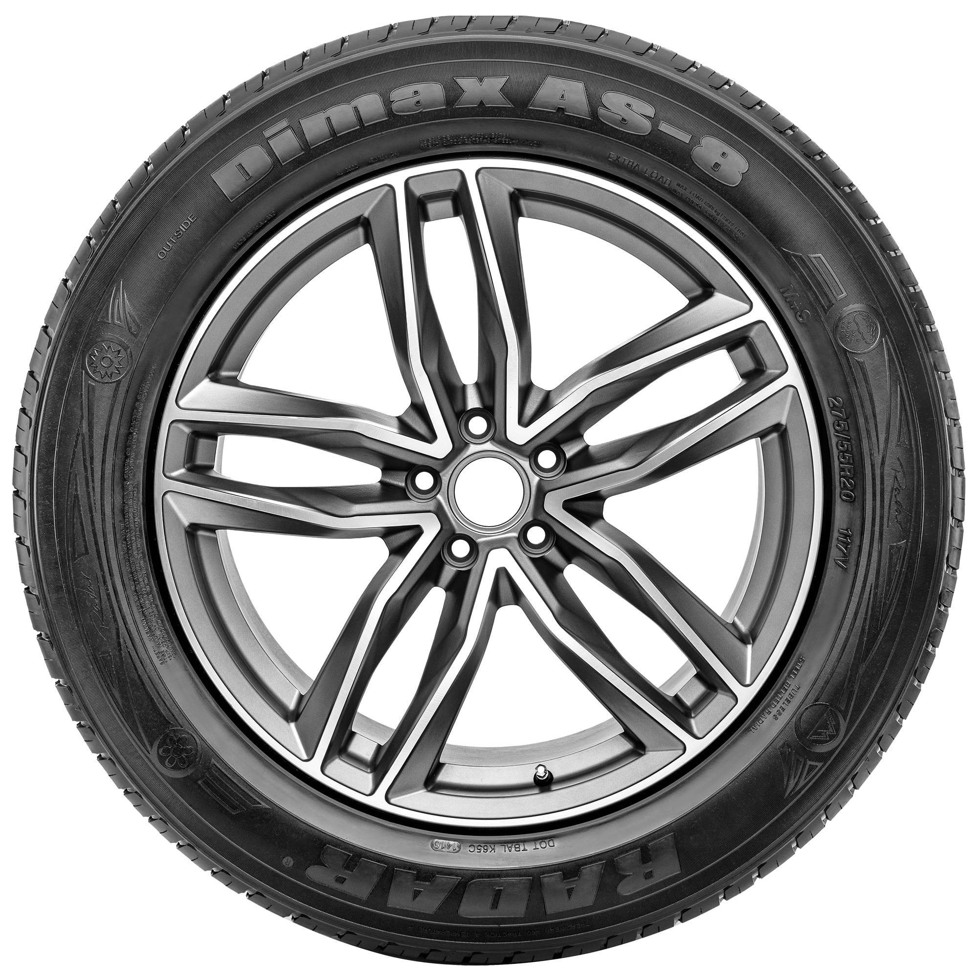 Radar Dimax AS-8 All Season Performance Tire (255/60R19, XL) k7w4n