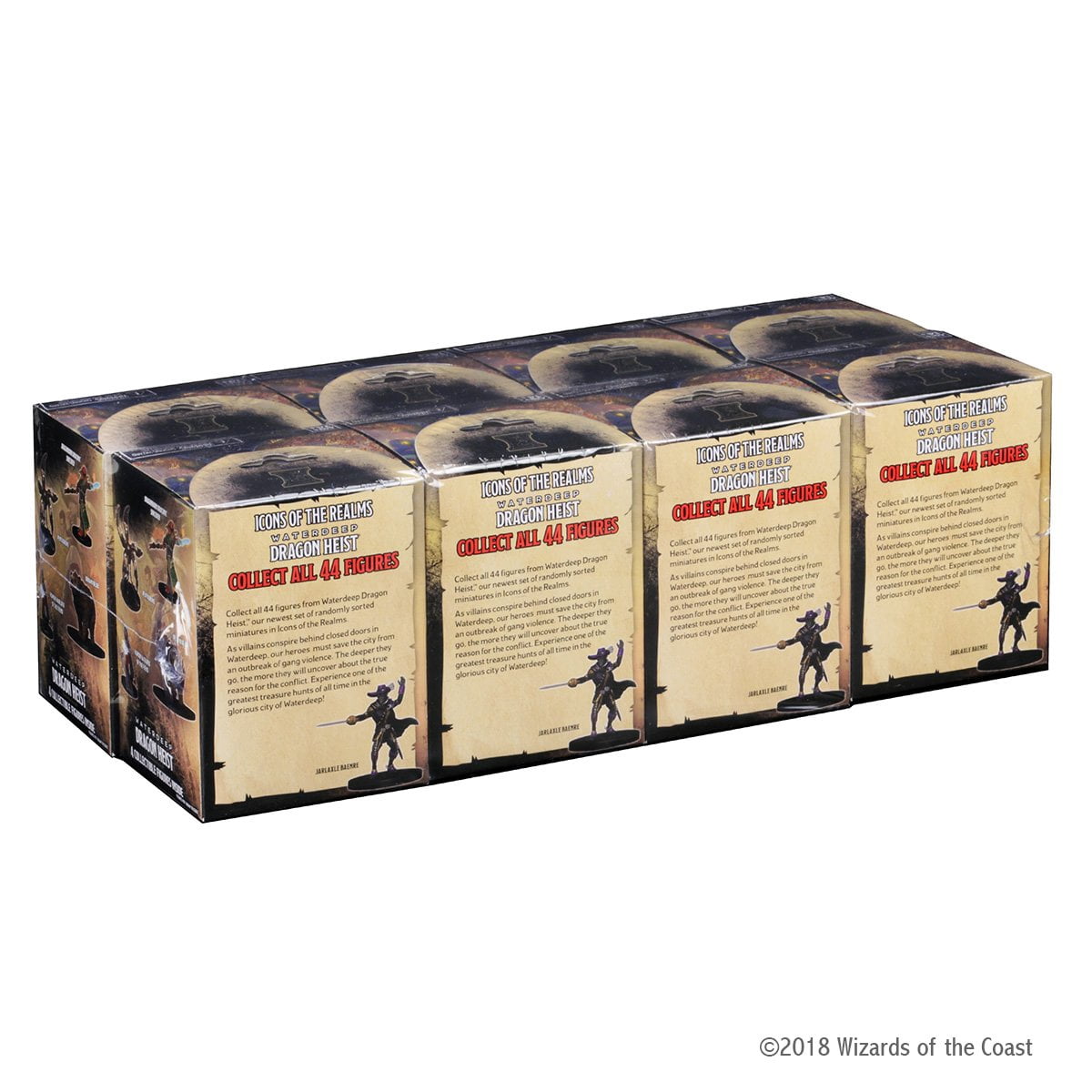 WizKids D&D Icons of the Realms Waterdeep Dragon Heist Booster Brick (8 Count) 2doe2