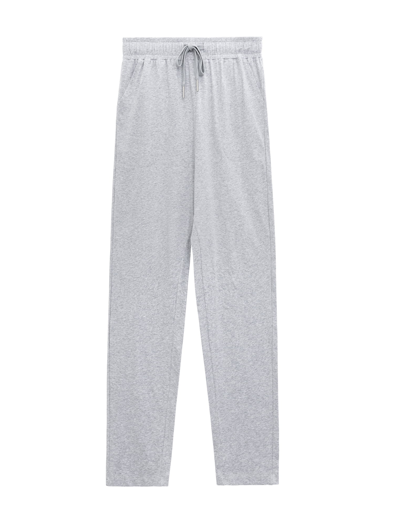 Fantaslook Womens Stretch Knit Casual Lounge Pants with Pockets (Grey, L) m7jzn