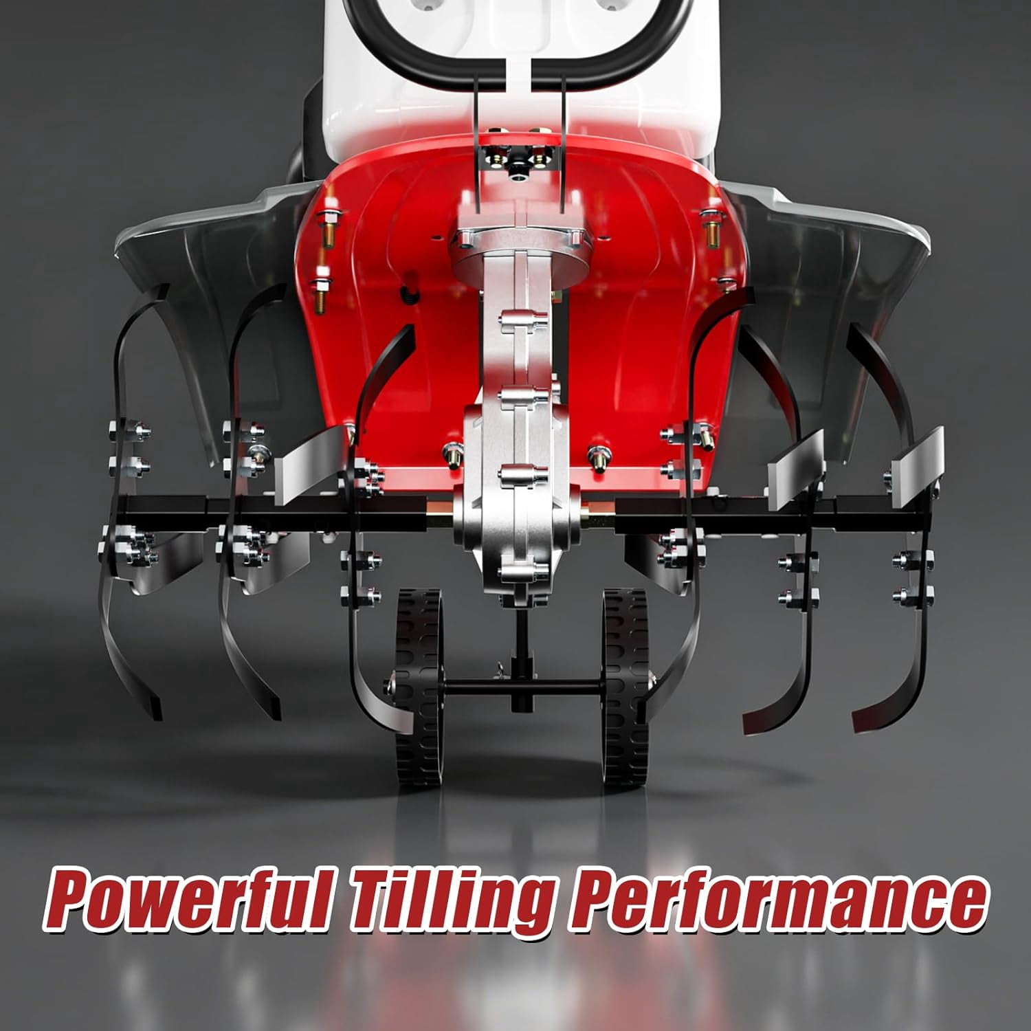 Datingday 4-Stroke Gas Tiller Cultivator, Heavy Duty Rototiller for Garden Lawn Soil, 20-in Width, 10-in Depth (1.5KW) 9wel0