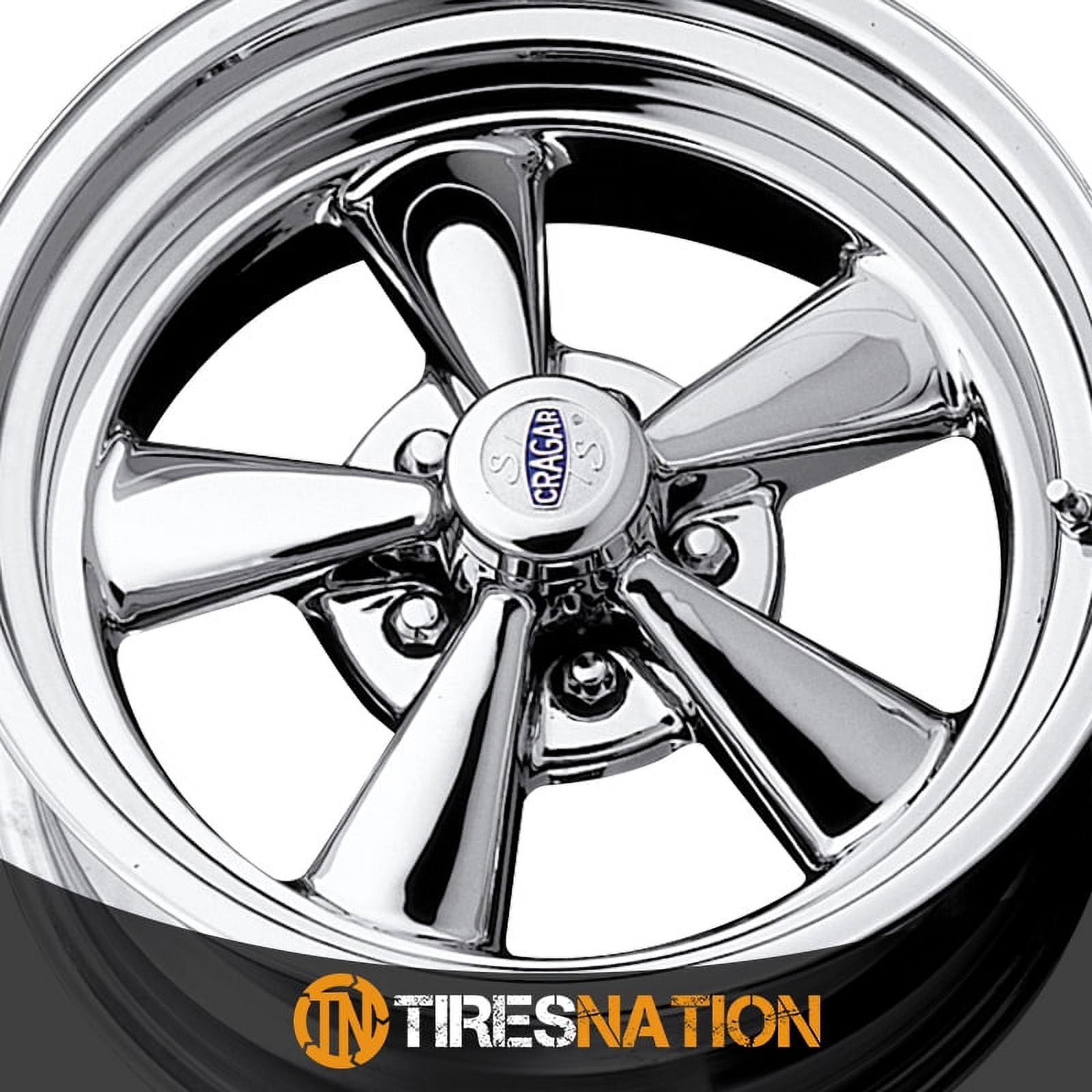 Cragar 08/61 S/S Series Mag Wheel Chrome Finish (14x7 in, 5x101.6 mm Bolt Pattern) 0si56