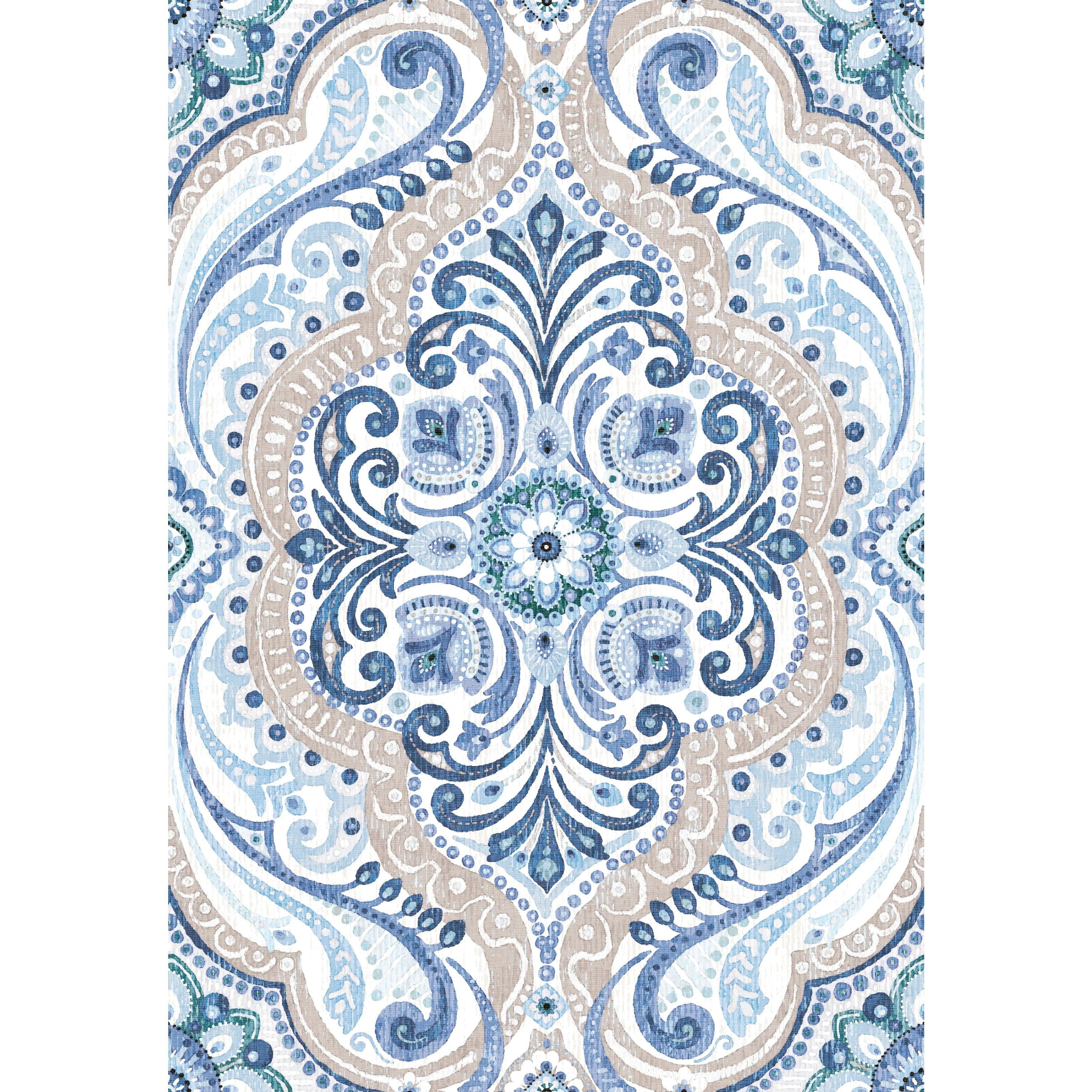 RoomMates Bohemian Damask Peel and Stick Wallpaper (Beige, 20.5 in x 18 ft) gg8is