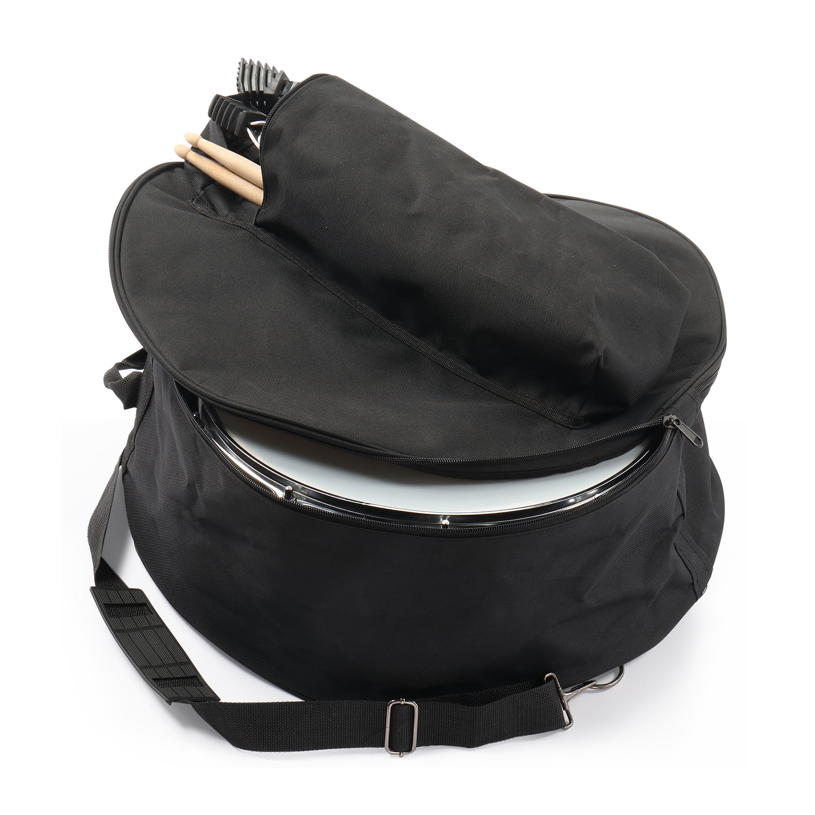 Ktaxon 14 in x 5.5 in Snare Drum Set for Beginners, Professional Sound Quality with Stand, Bag, and Accessories (Black, 14 in x 5.5 in) vkz7r