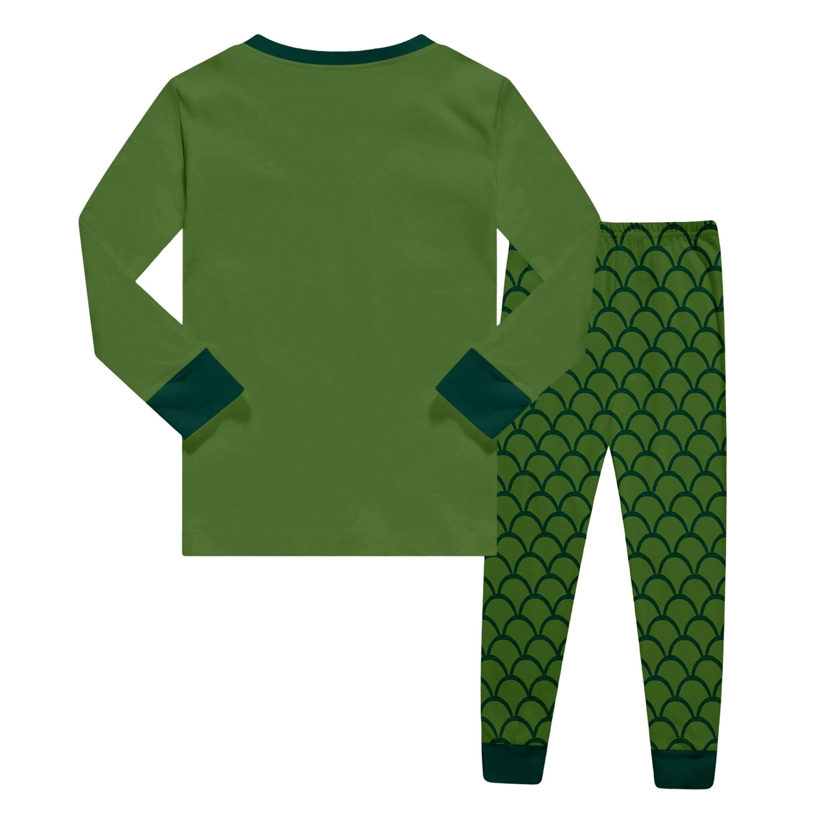 Zenthread Toddler Boy Dinosaur Long Sleeve T-Shirt and Pants Set (Green, 2T) yv312