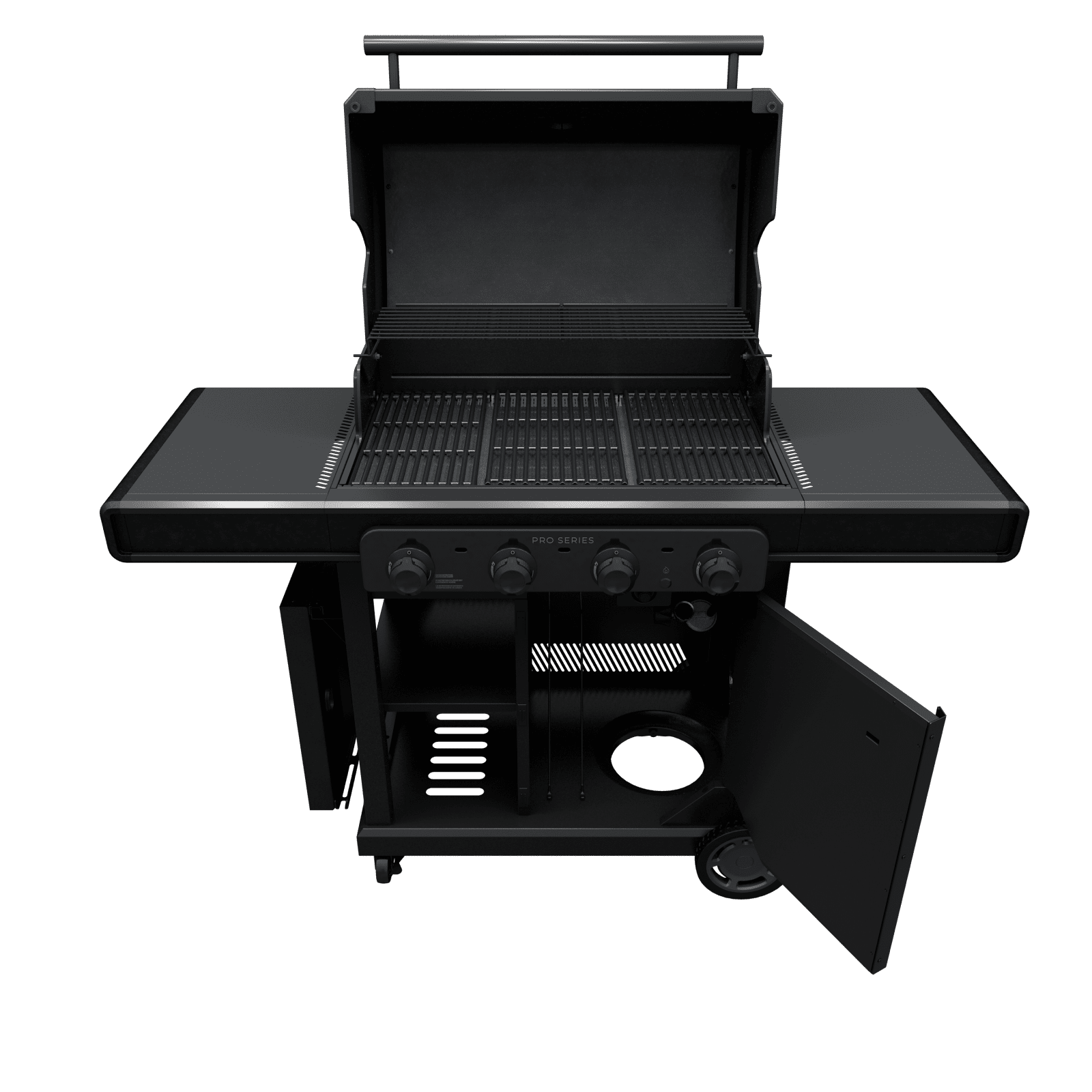 Charbroil Pro Series 4-Burner Gas Grill and Griddle (Black, 535 sq in) tmz0p