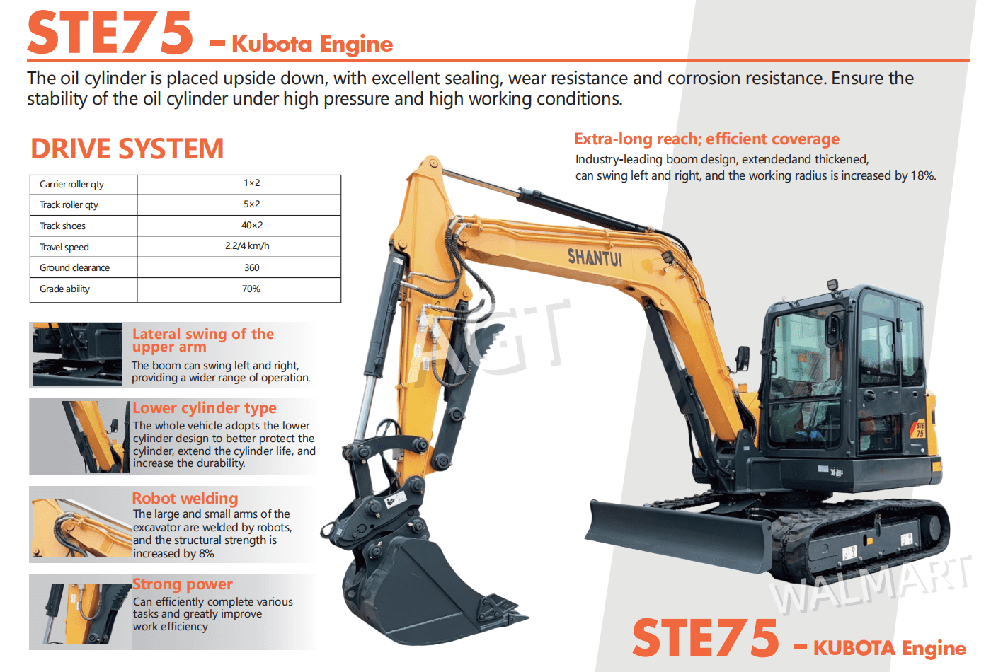 CFG INDUSTRIAL 6 Ton Mini Excavator with Hydraulic Thumb and Pilot Control (Yellow, 6 Ton) mawqk