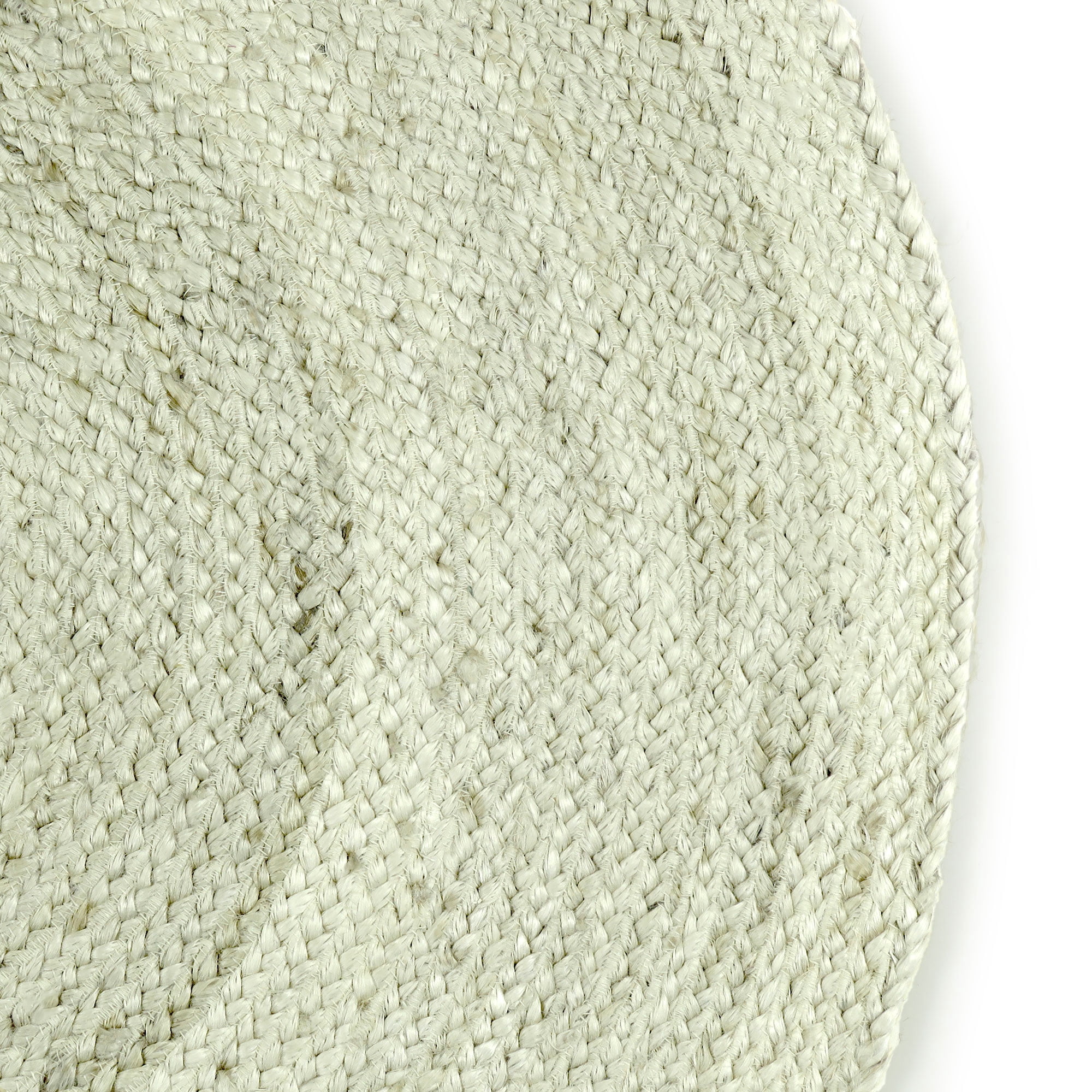 Oussum Hand Woven Natural Jute Area Rug Bohemian Style Indoor Outdoor Decor (Round, 3 ft) kmi8g