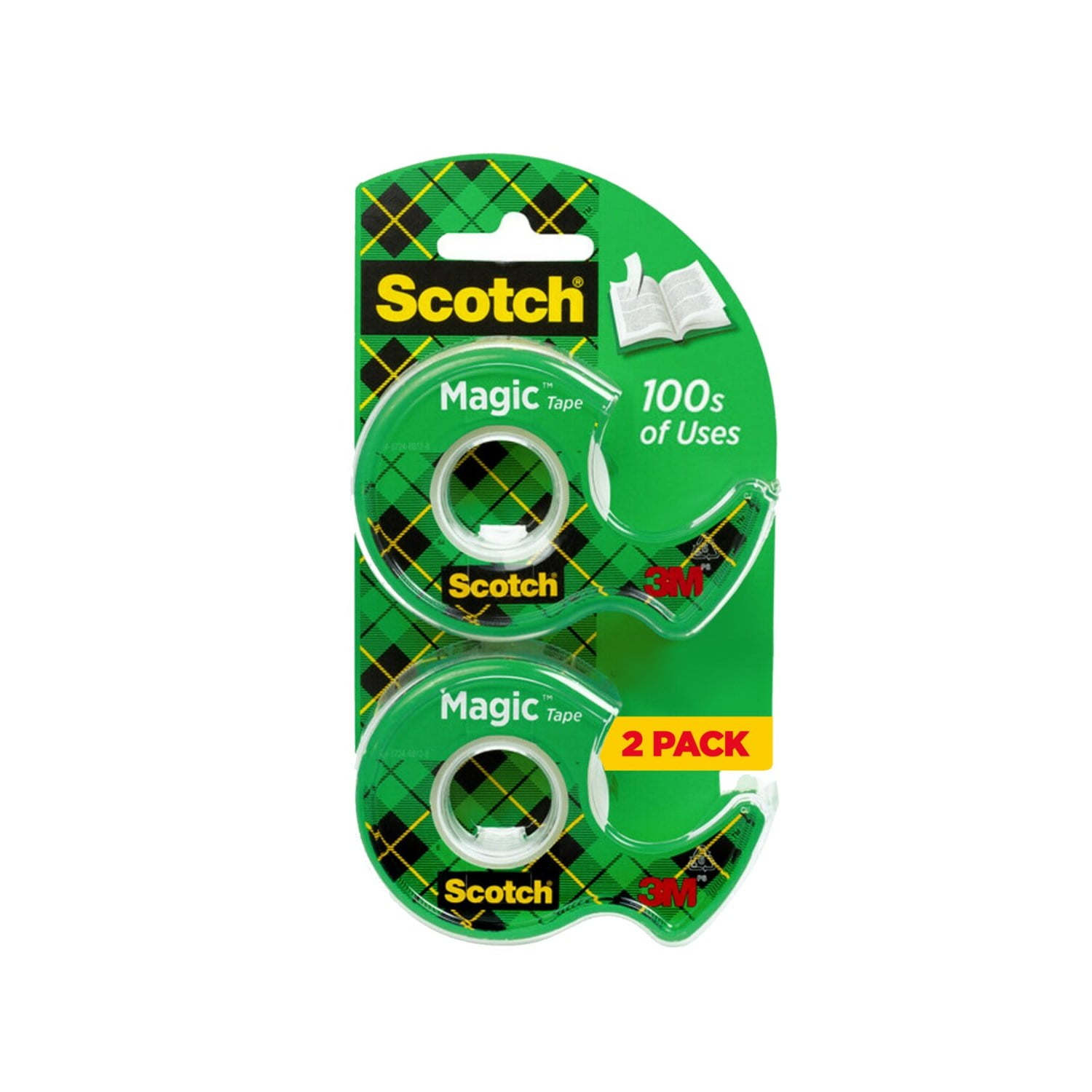 Scotch Magic Invisible Tape with Dispensers (Blue, 0.75 in. x 600 in., 2 Pack) kuj8v