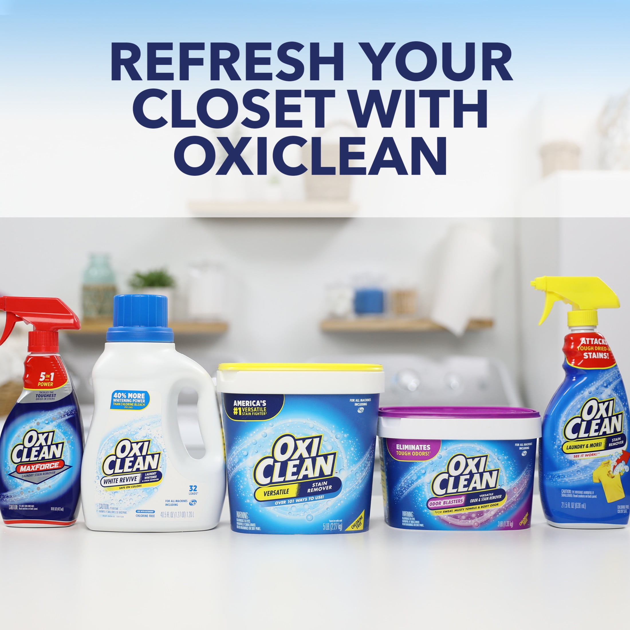OxiClean Versatile Stain Remover Powder (Oxygen-Powered Laundry Booster and Household Cleaner, 5 lb) gviw6