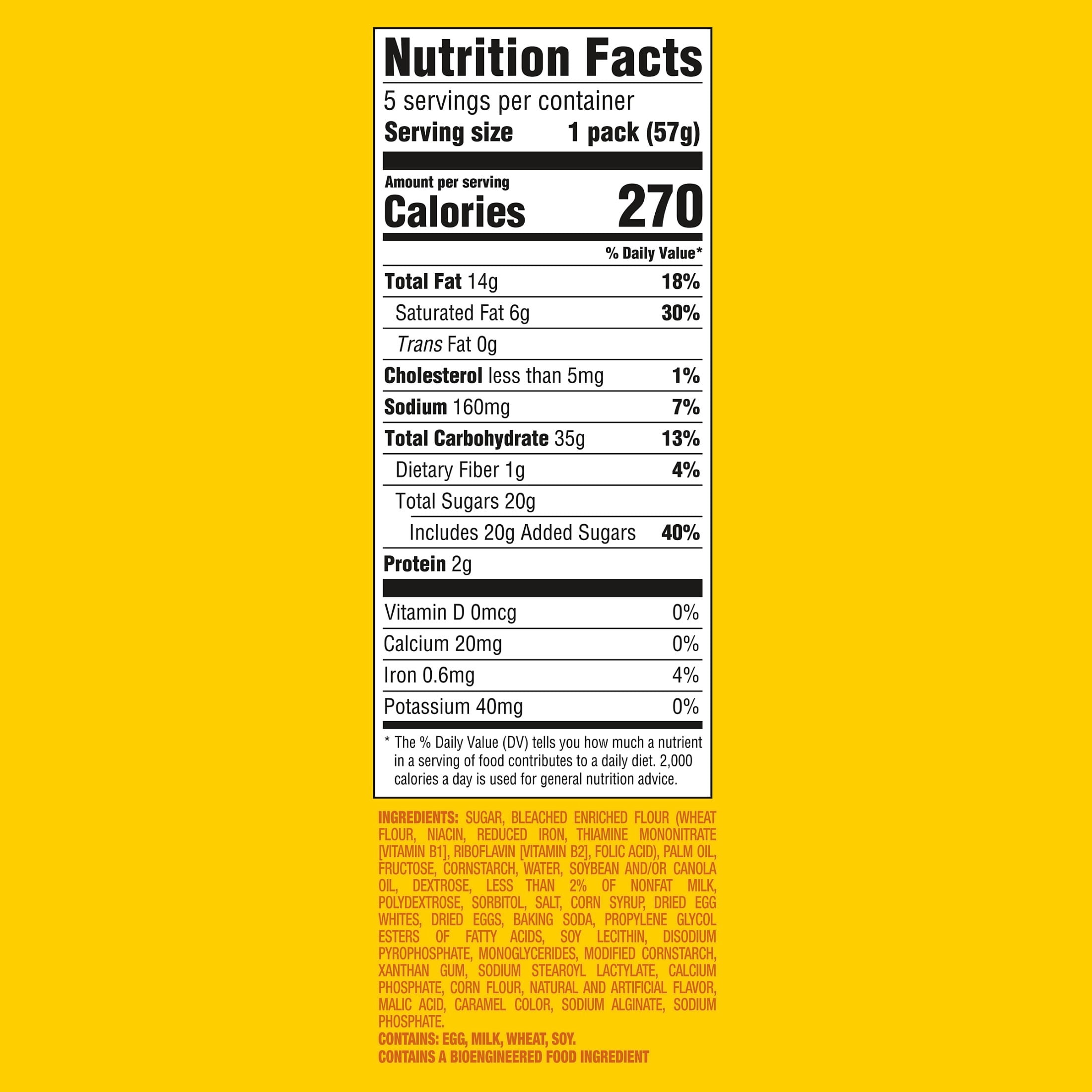 OREO Golden Cakesters Soft Snack Cakes (Golden, 5 - 2.02 oz Packs) g98b0
