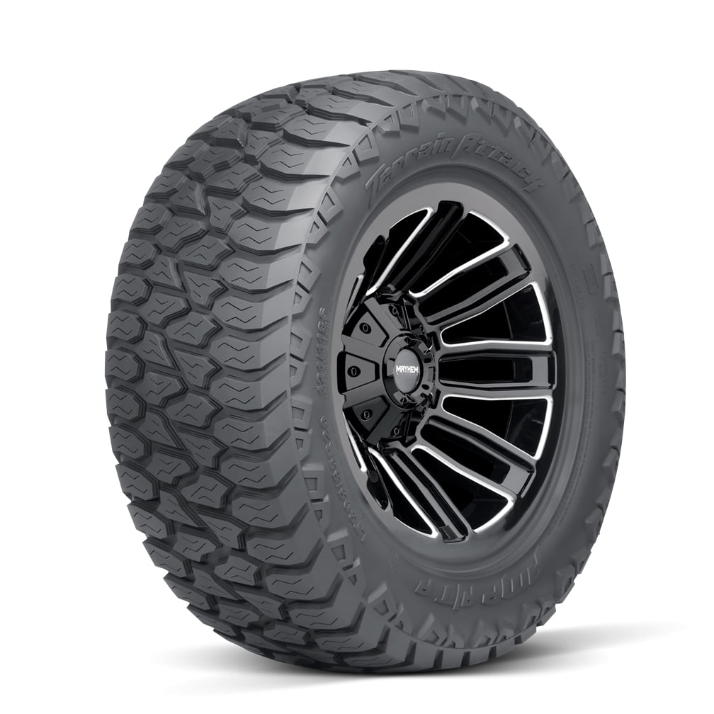 Amp Terrain Attack A/T All-Terrain Tire (LT33X12.50R22, 121R E) dyigf
