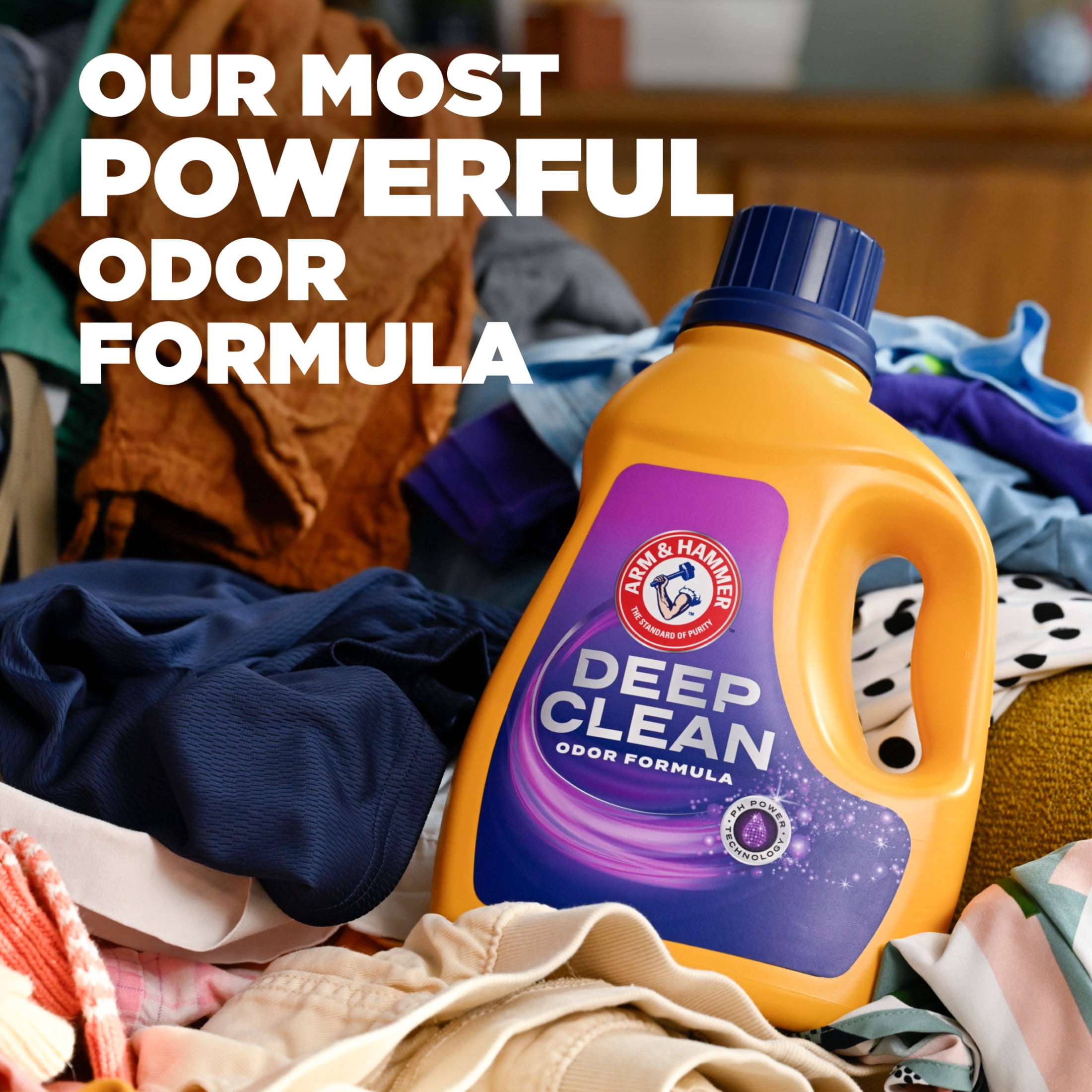 ARM & HAMMER Deep Clean Odor Formula Laundry Detergent Power Paks (Radiant Burst, 44 Count) y4gdv