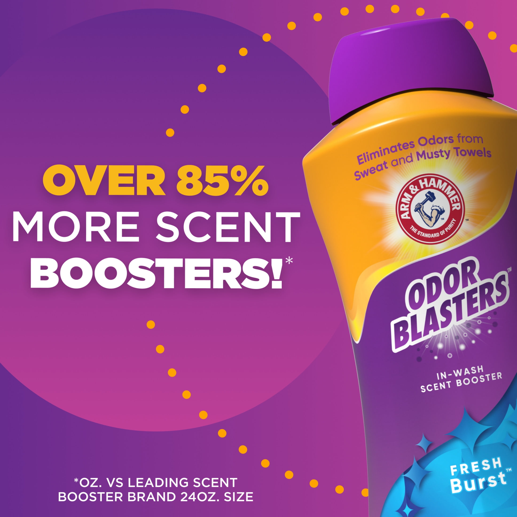 ARM & HAMMER Odor Blasters In-Wash Scent Booster, Laundry Fragrance Crystals (Fresh Burst, 45 oz) w8kob