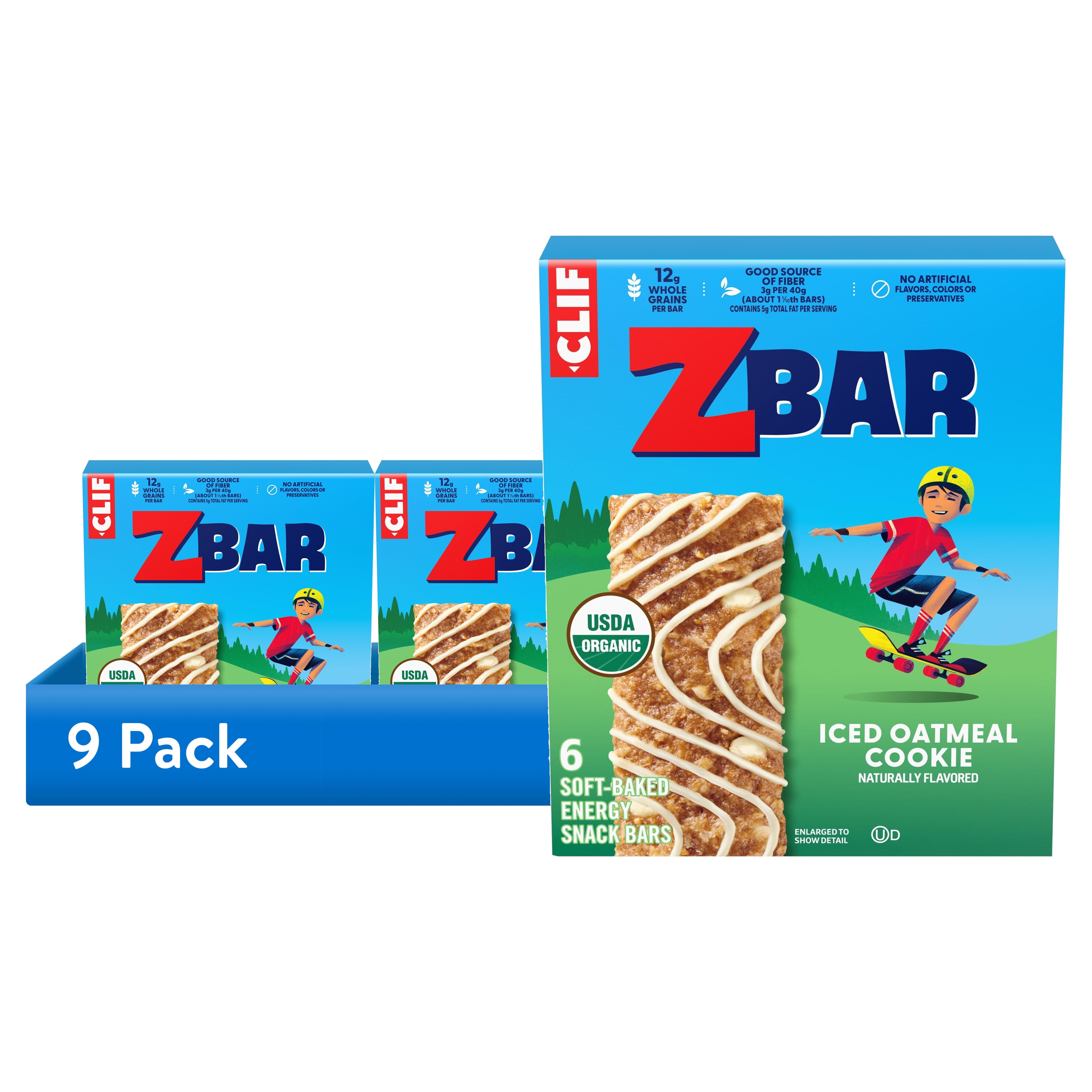 Zbar Iced Oatmeal Cookie Soft-Baked Organic Energy Snack Bars (6 count, 9 pack) vfync