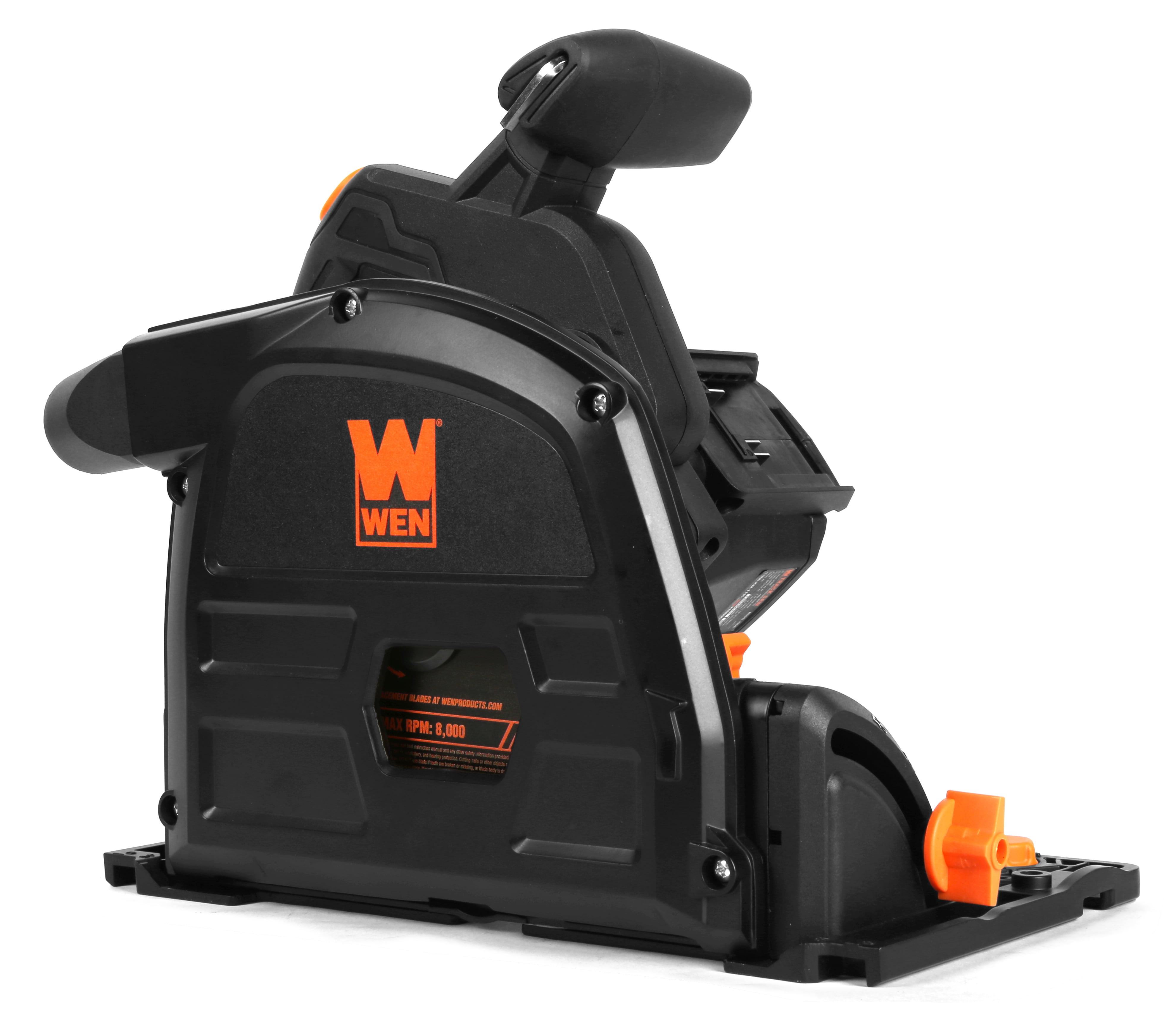 WEN 20V Max 6.5-Inch Cordless Brushless Plunge Cut Track Saw (Variable Speed, Tool Only) qrm2k